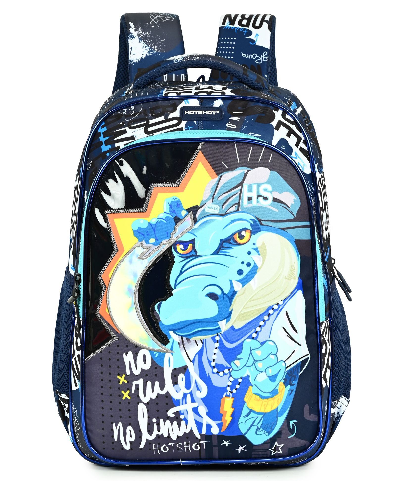 Hotshot Height 18 Inches School Bag 32 L Water Resistant Backpack - Navy Blue-image-15
