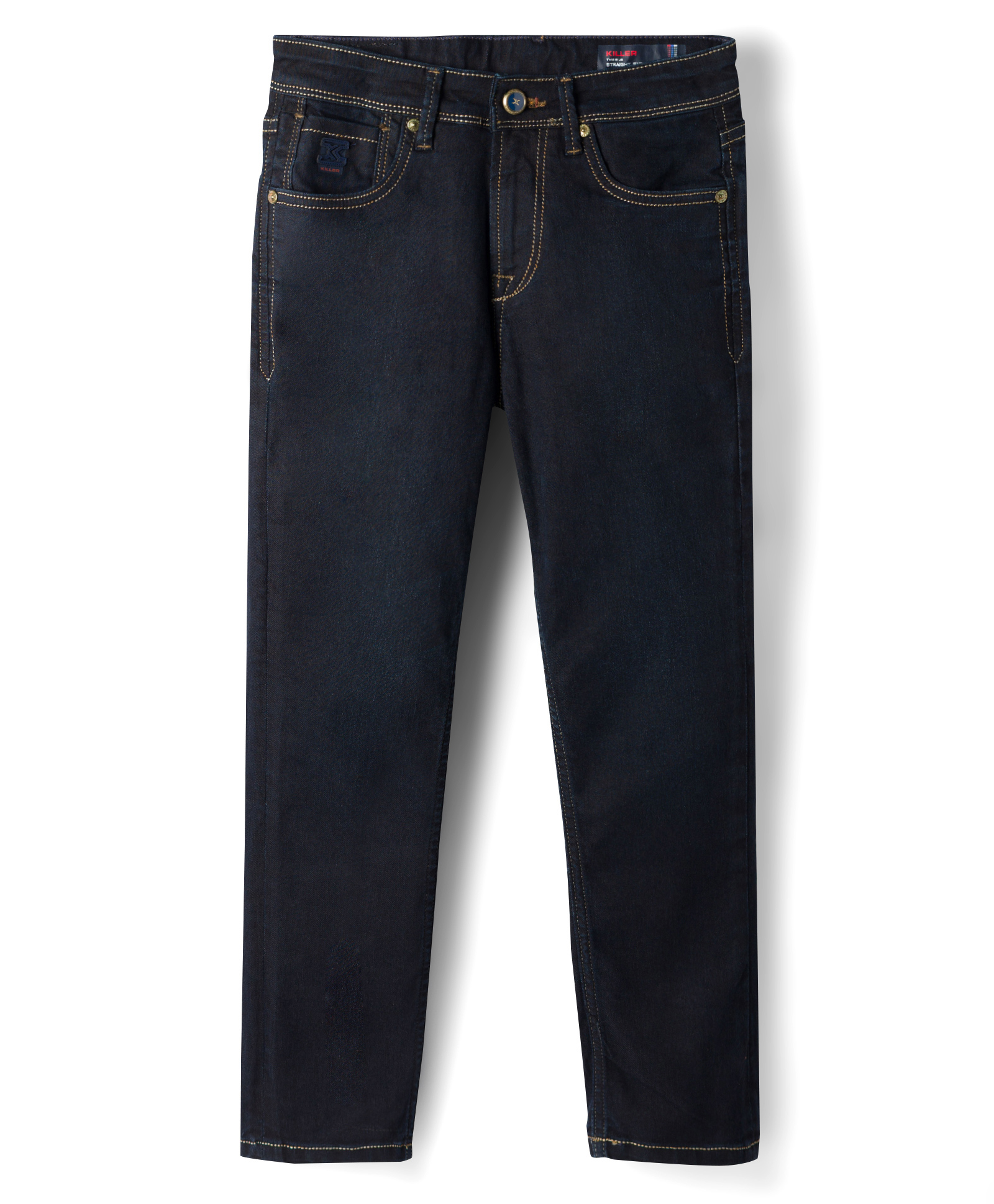 Junior Killer Elastane Blend Full Length Solid Jeans With Stretch - Navy Blue-picture-18
