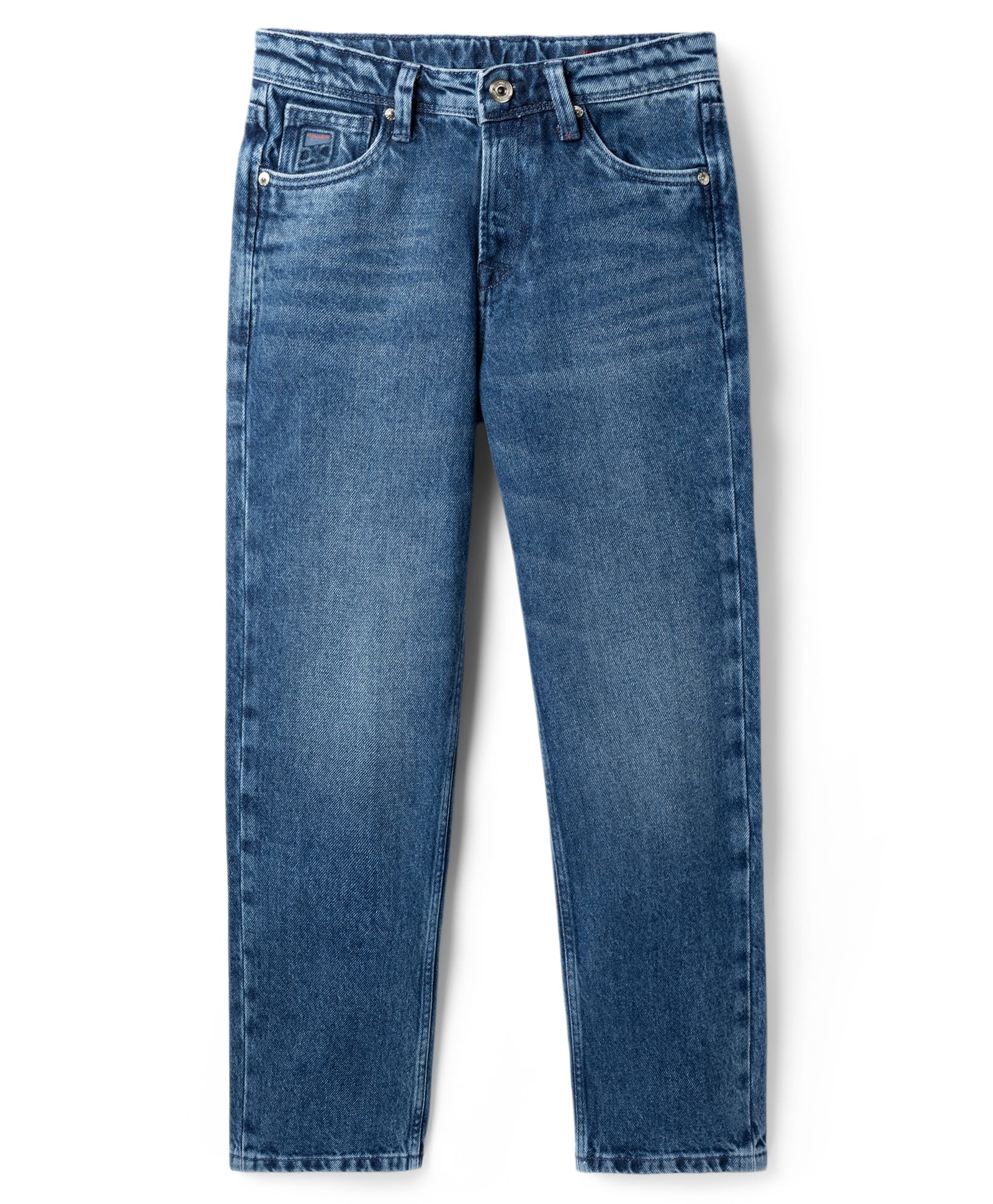 Junior Killer Cotton Full Length Solid Color Relaxed Fit Denim Jeans with Stretch - Blue-picture-25