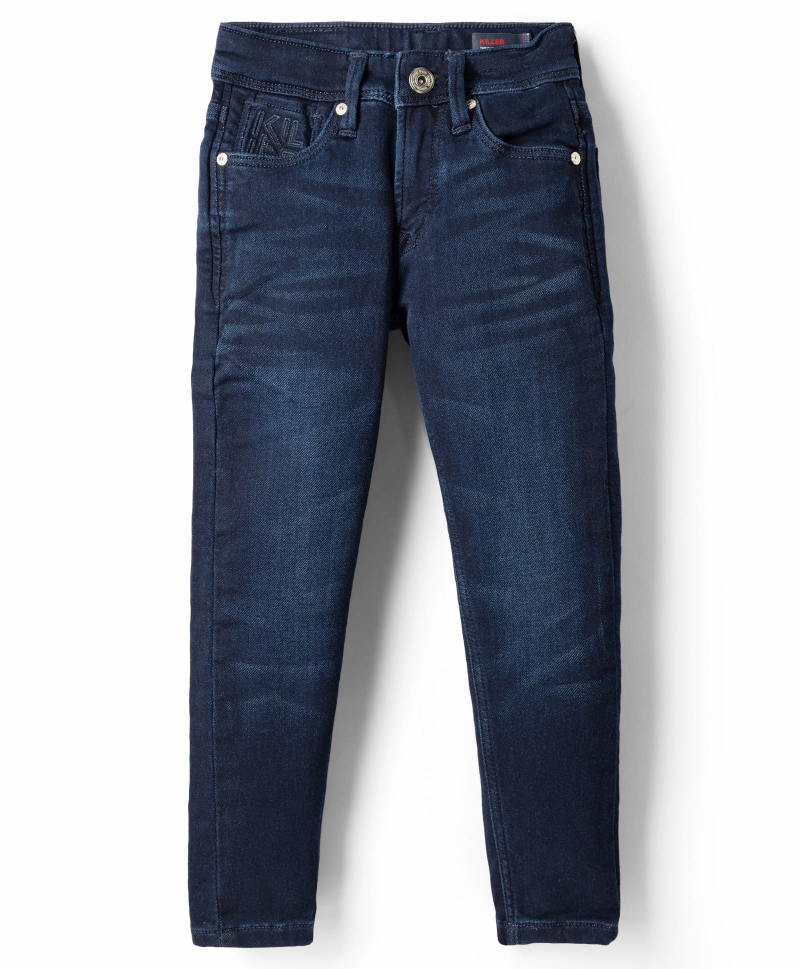 Junior Killer Cotton Spandex Full Length Solid Color Slim Fit Jeans with Stretch - Navy Blue-picture-24