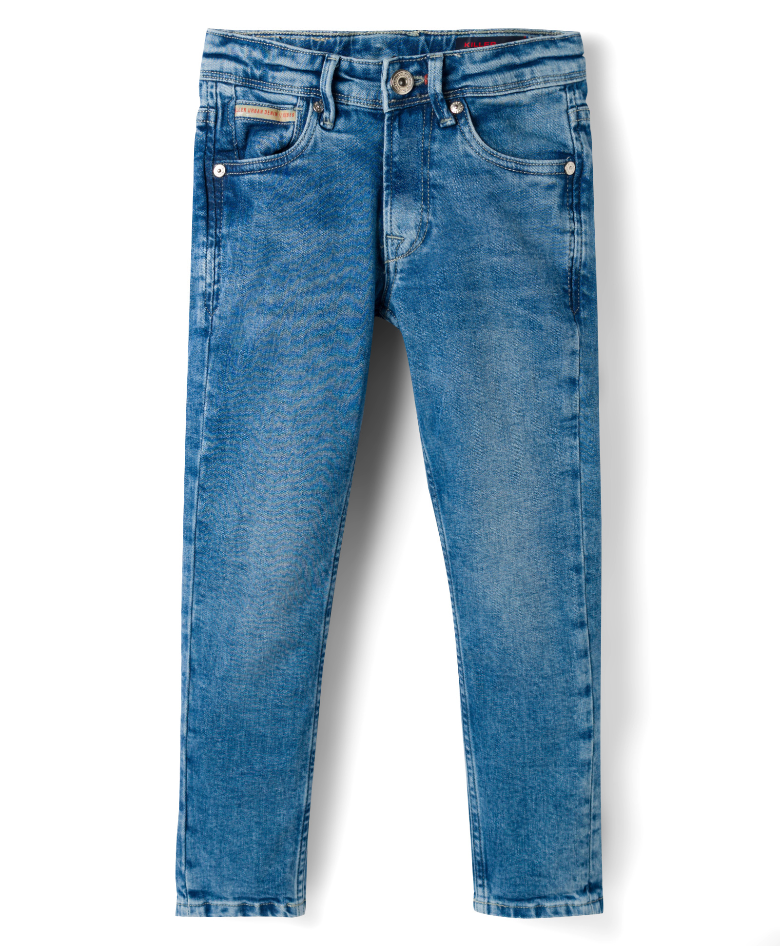Junior Killer Cotton Full Length Solid Jeans With Stretch - Blue-picture-18