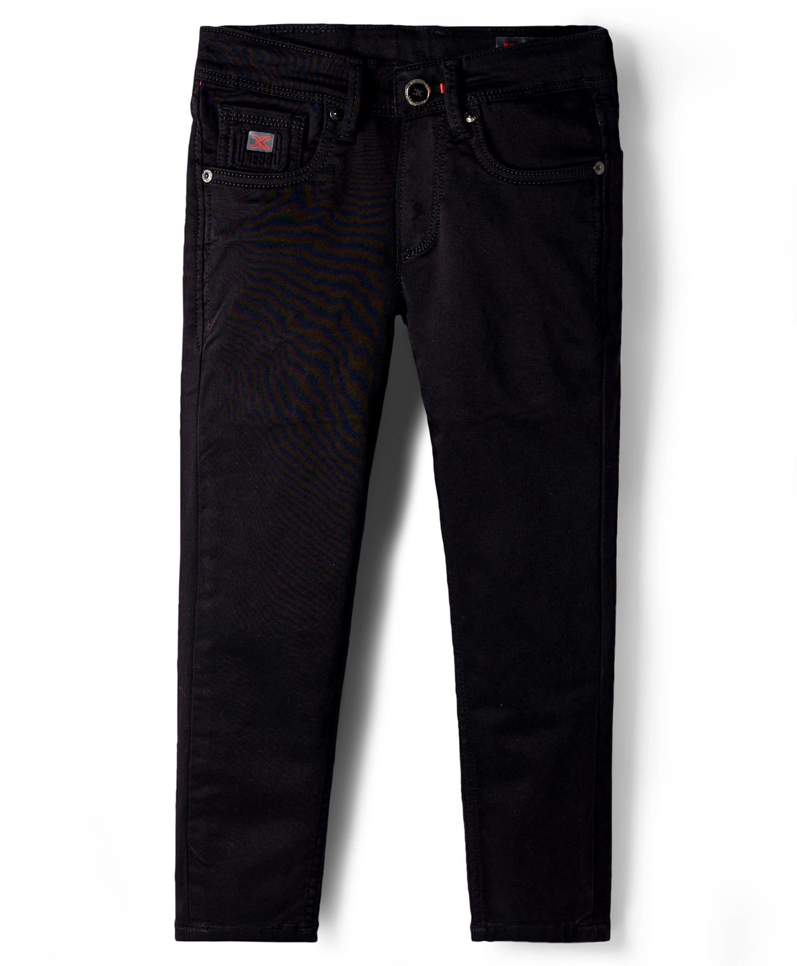 Junior Killer Cotton Elastane Full Length Solid Color Slim Fit Jeans with Stretch - Black-picture-17