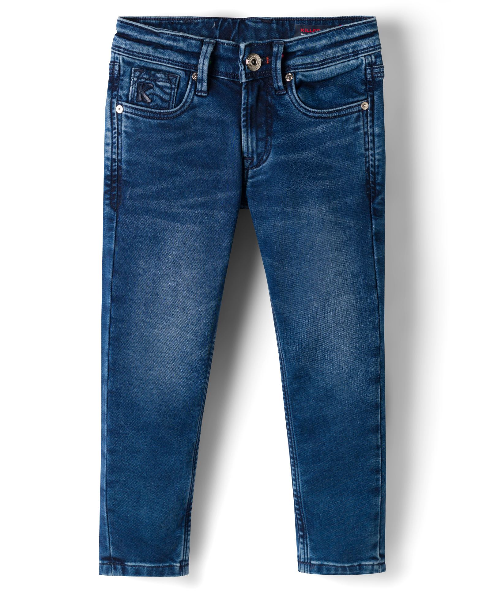 Junior Killer Elastane Blend Full Length Solid Jeans With Stretch - Blue-picture-34