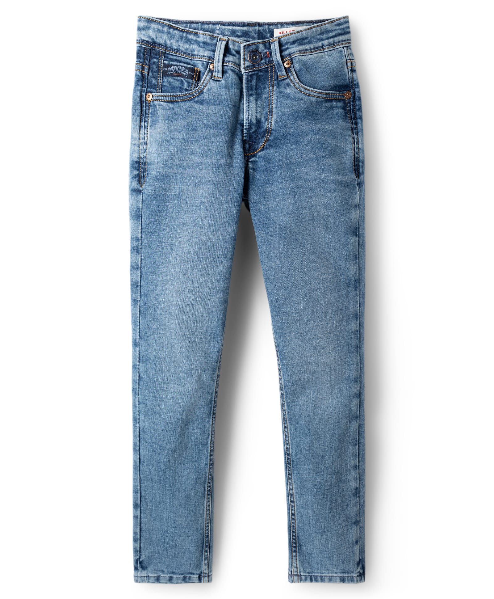 Junior Killer Elastane Blend Full Length Solid Jeans With Stretch - Blue-picture-28