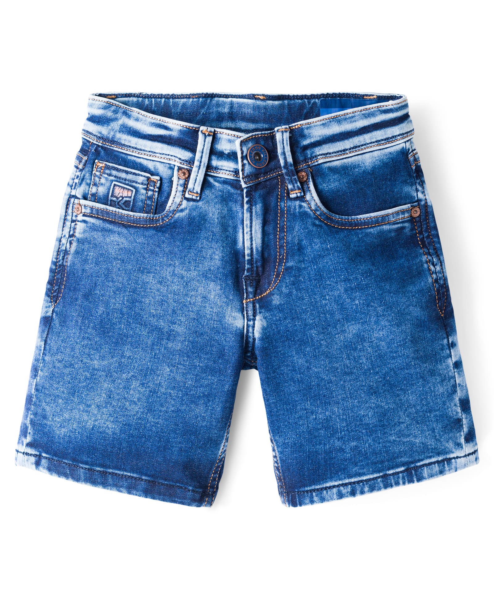 Junior Killer Cotton Above Knee Length Solid Shorts With Stretch - Blue-picture-17