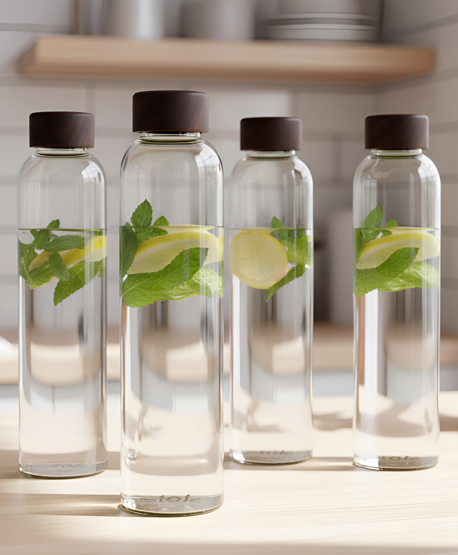STOR Borosilicate Glass Bottle, 1000 ml | Pack of 4 | Leakproof Drinking Water Bottle | For Home, Office & Gym-picture-28