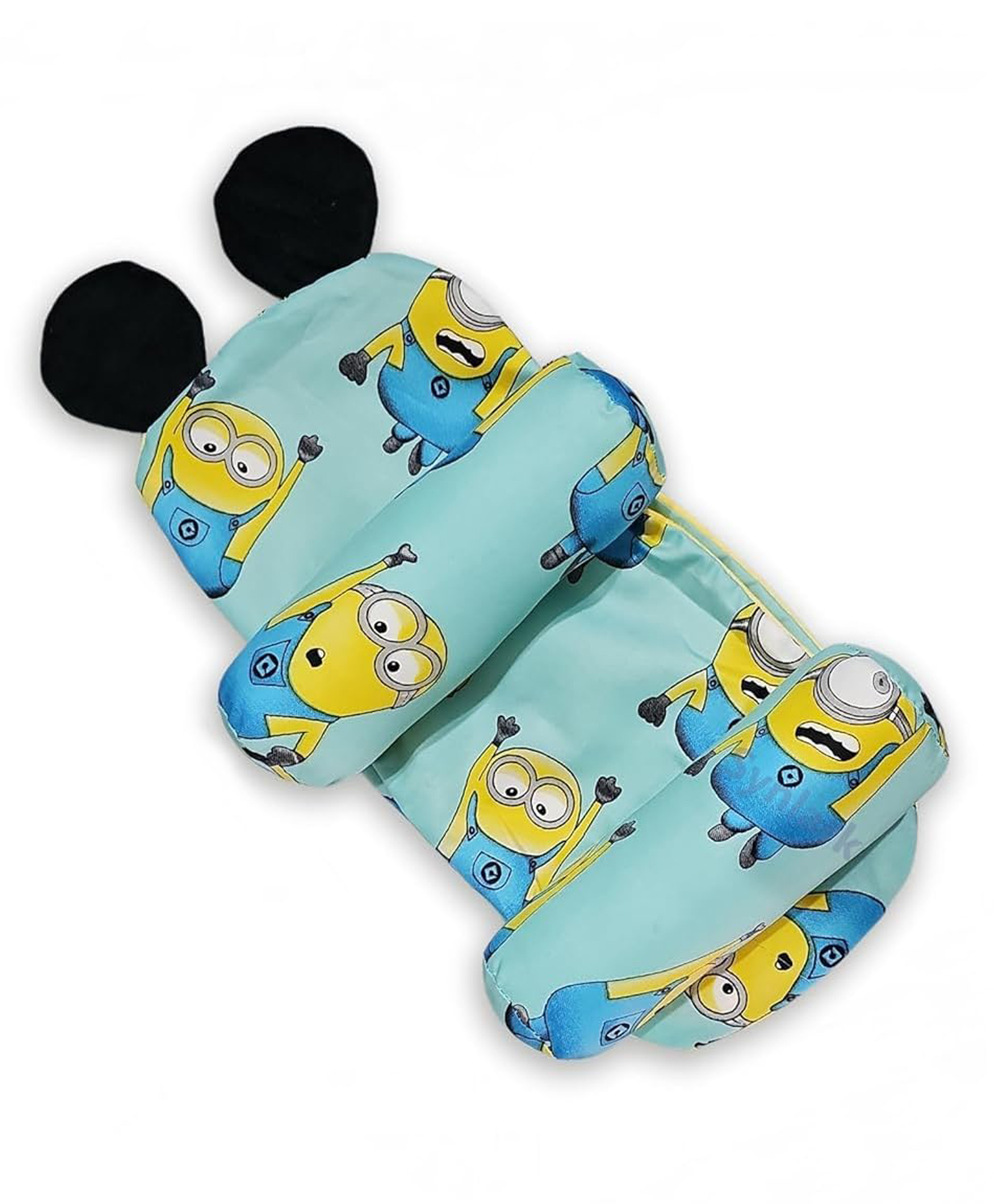 Muren Newborn Baby Pillow Slide Support | Adjustable Soft & Comfortable Sleep Pillow-Multicolor(random design & color)-picture-31