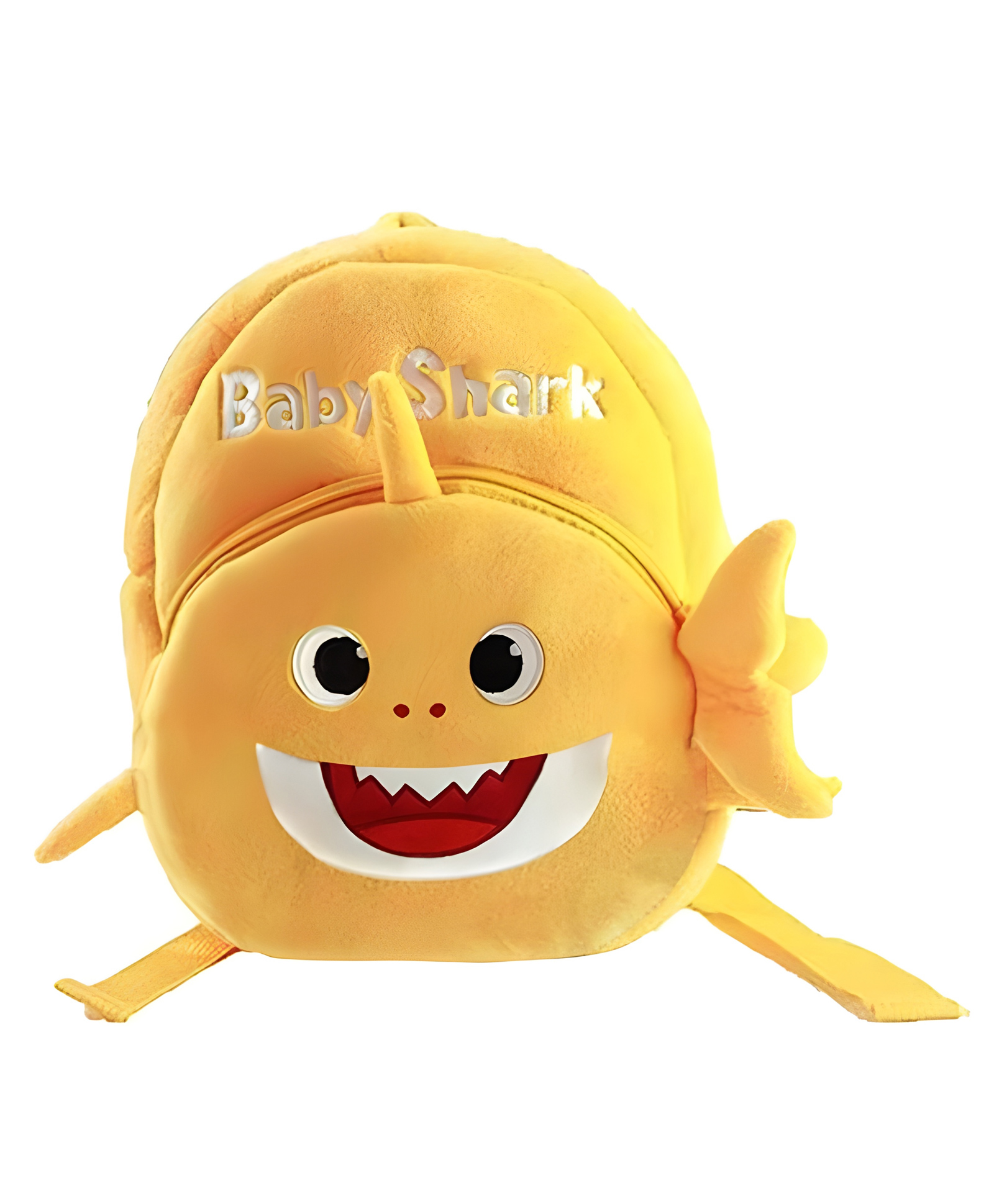 Delicado Height 14 Inches Premium Quality Soft design Yellow Shark shape school Bag for Kids-image-19