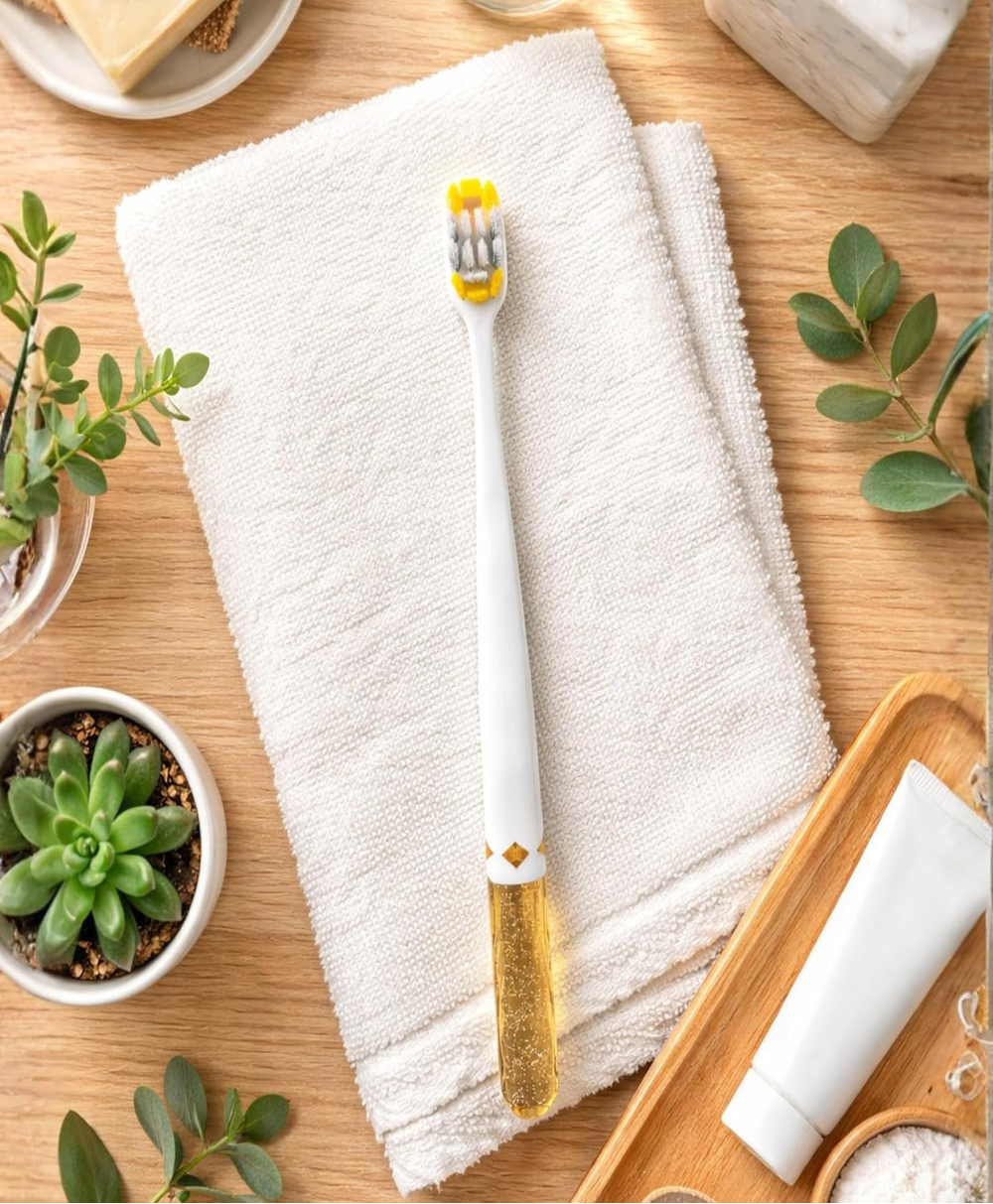 The little lookers Baby Toothbrush Ultra-Soft Bristles for Gentle Cleaning Lightweight -Yellow-image-40