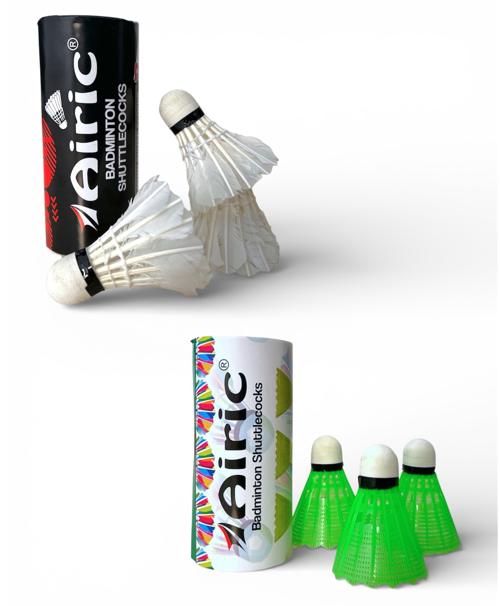 Airic Classic 3 Feather and 3 Nylon Shuttles Badminton Kit-picture-46