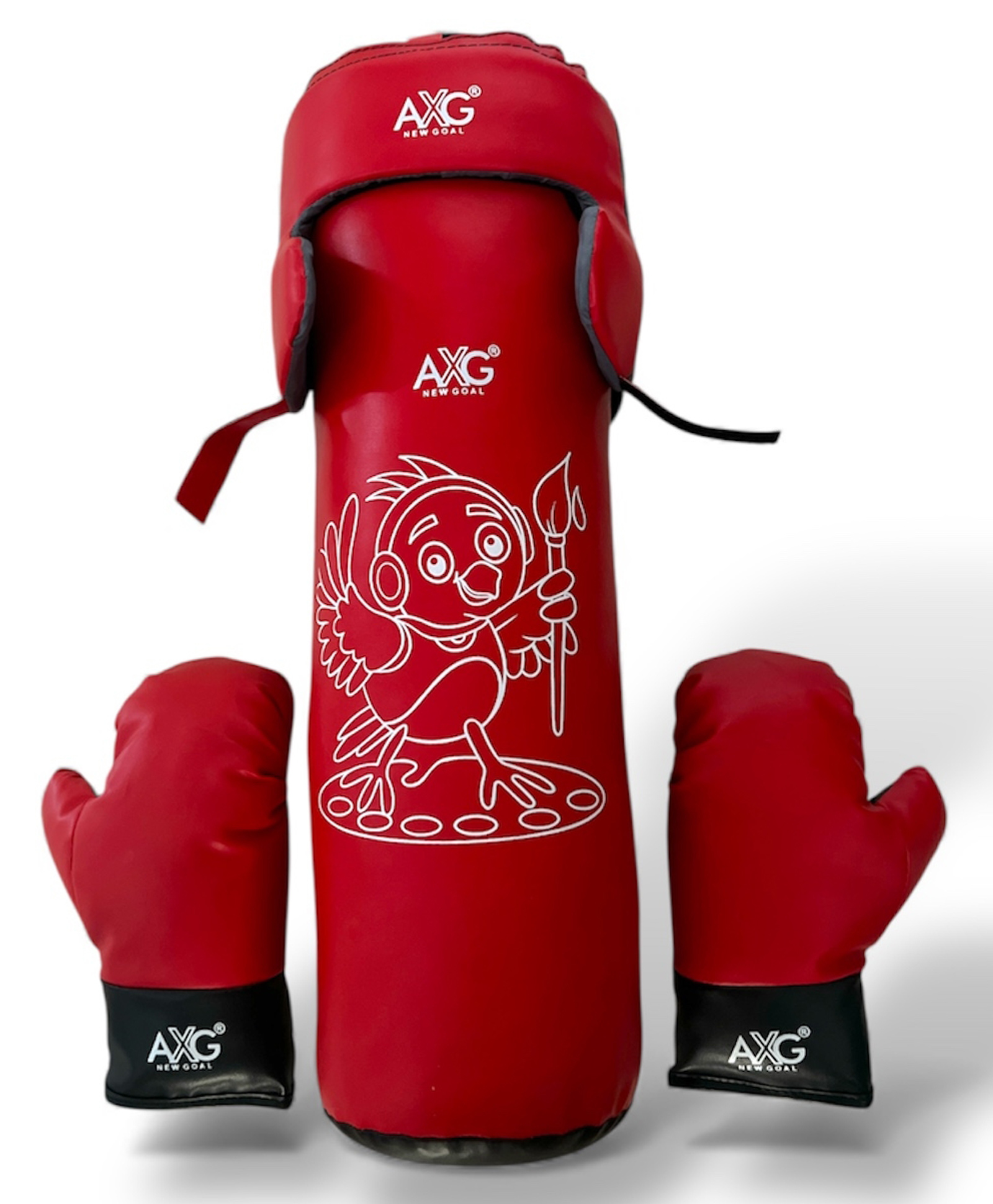 AXG New Goal Stylish Print Filled Set (21 inch) 1.5kg for Kids Boxing Kit-picture-23