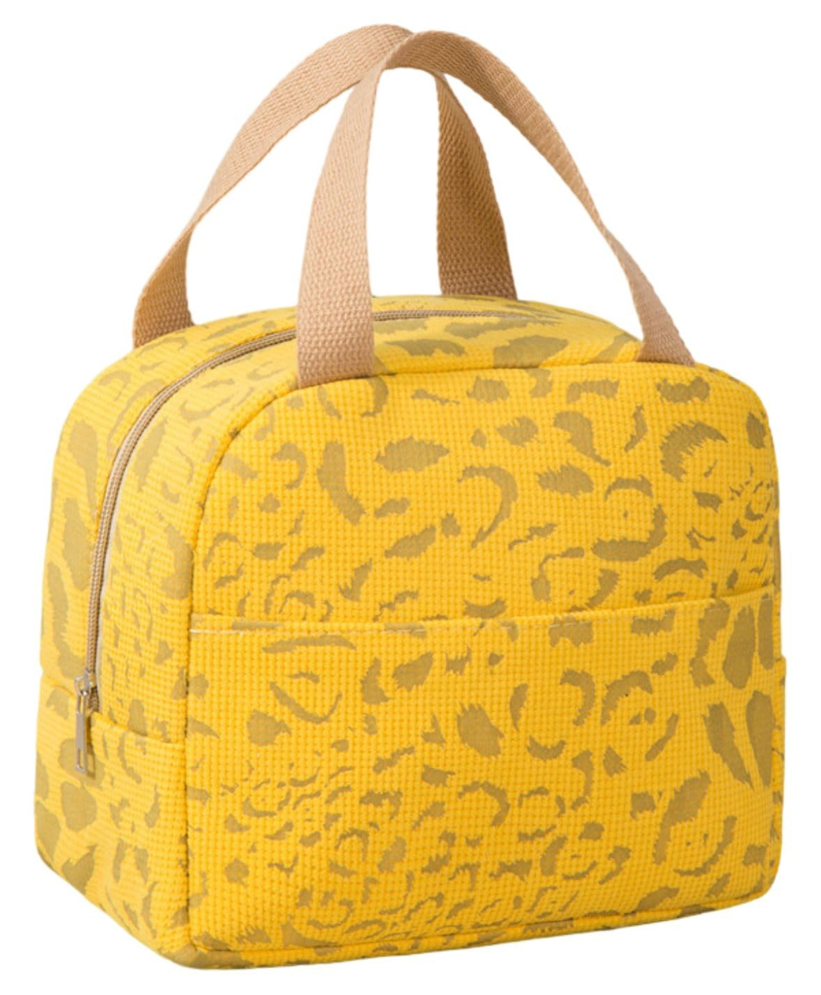 FunBlast Insulated Lunch Bag for Office and School Pack of 1 (Yellow)-image-42