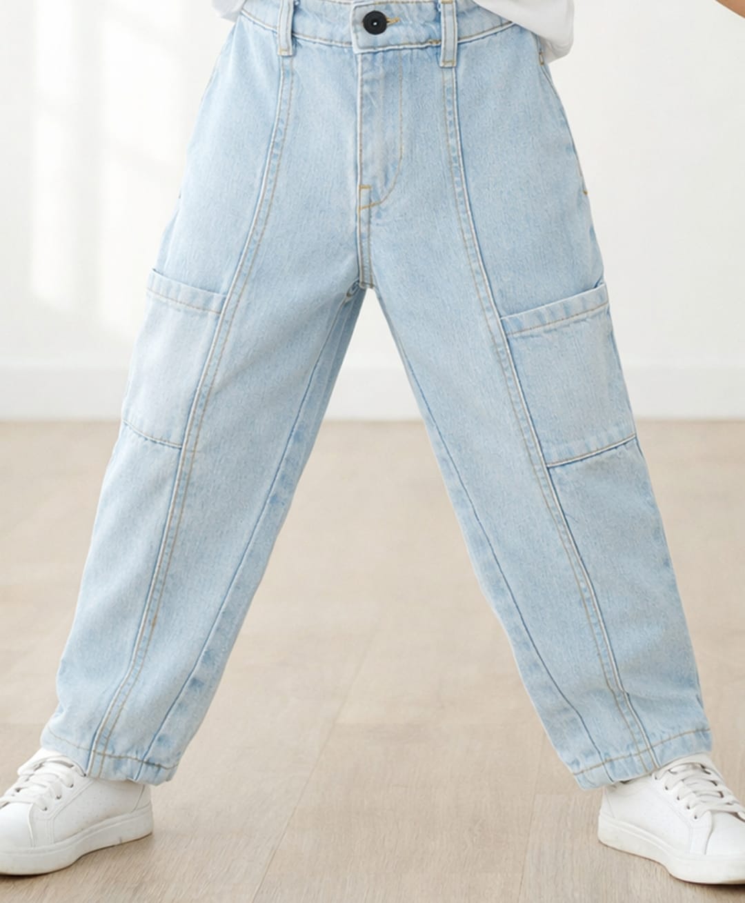 Tales & Stories Denim Washed Jeans - Light Blue-picture-22