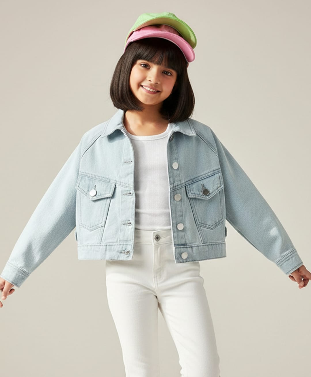 Tales & Stories Denim Woven Full Sleeves Washed Jacket - Light Blue-picture-21