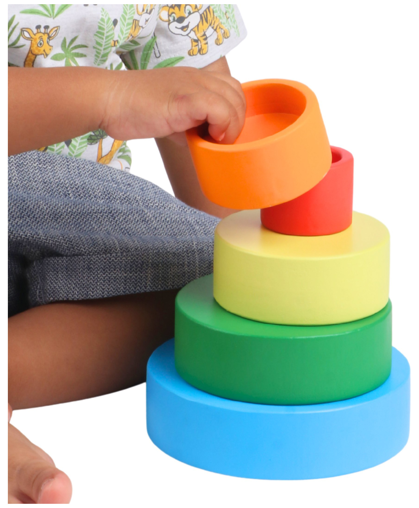 BrainyTots Nesting Bowls Set of 5 Multicolor-image-10