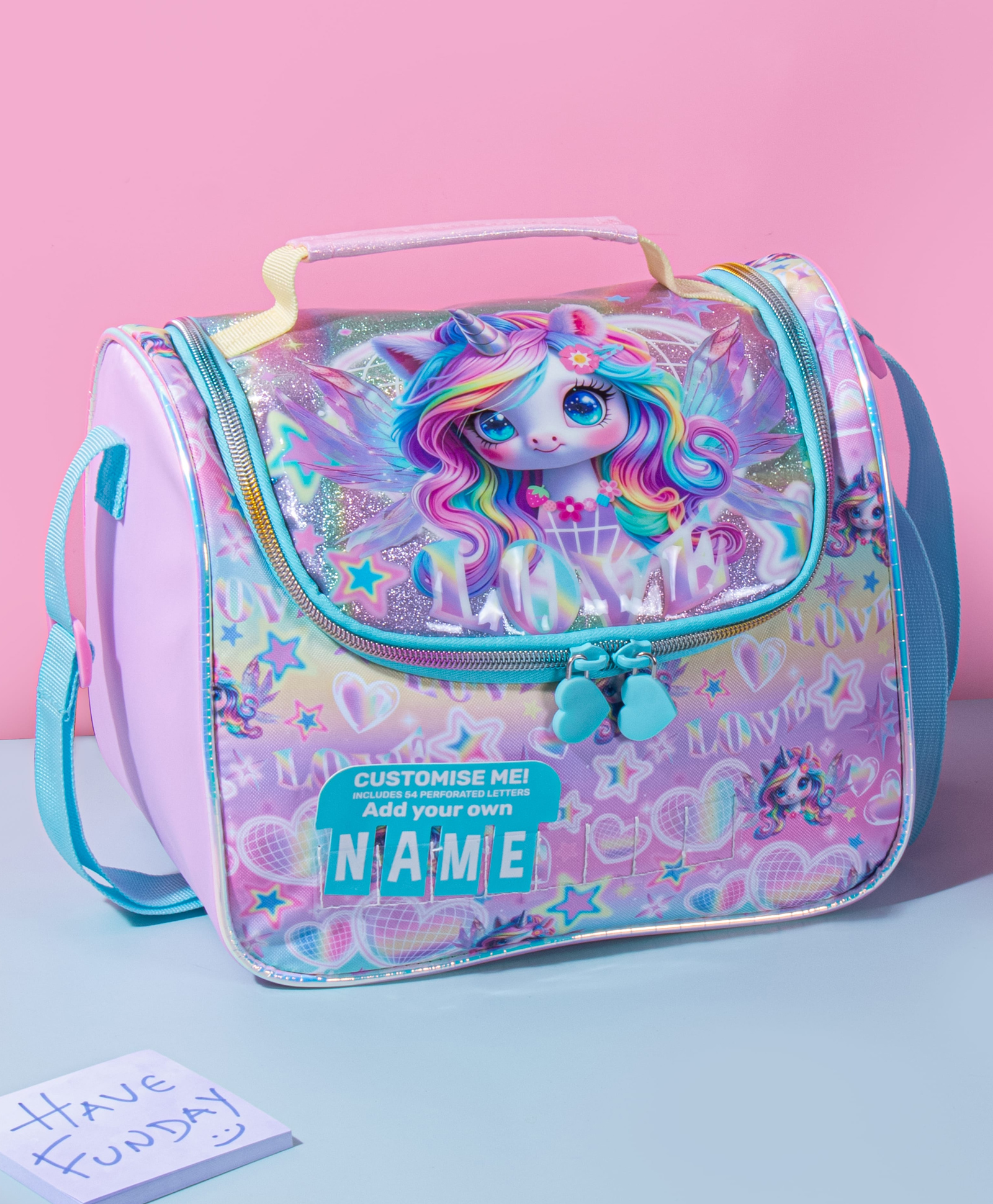 Kidgets Large Storage 180 Opening Cooler Insulated Customised Name Unicron Lunch Bag - 10 inches-picture-17