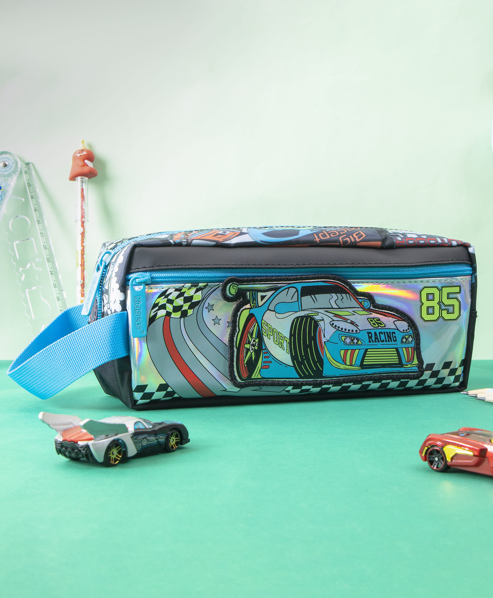 Kidgets Cute Zippered Pouch School and Office Stationery Spacious-picture-13