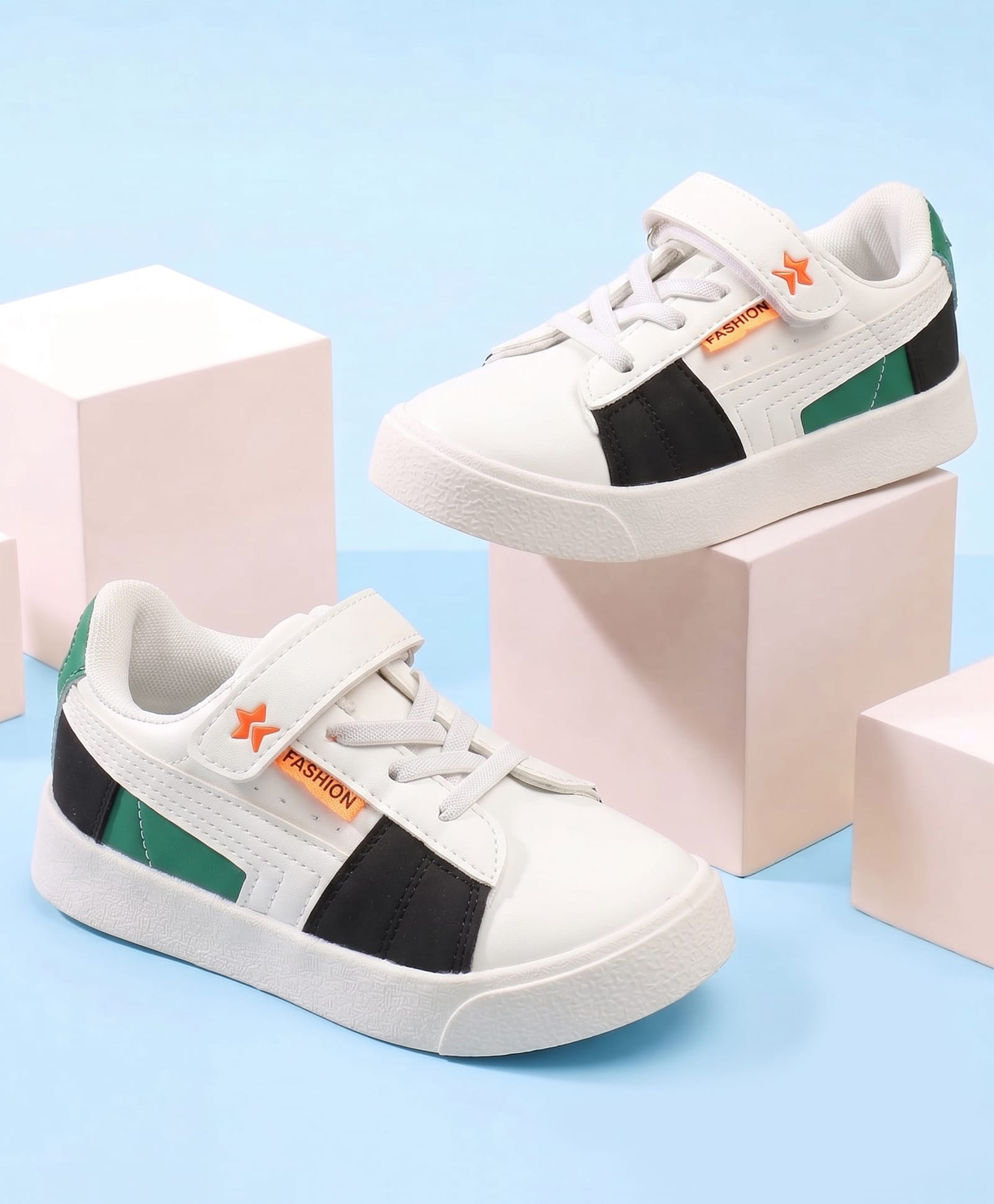 Cute Walk by Babyhug Velcro Closure Solid Sneaker Shoes - White-image-25