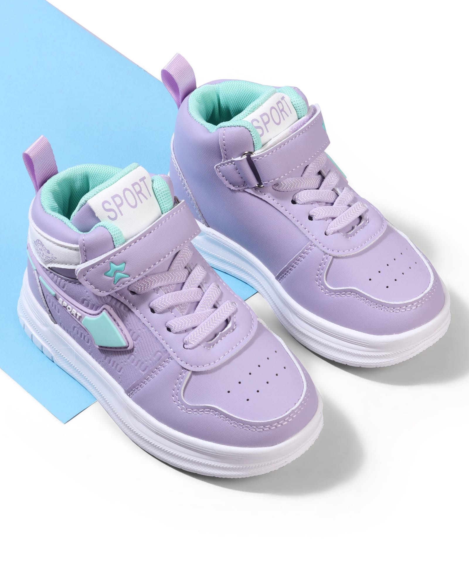 Cute Walk by Babyhug Velcro Closure Solid Sneaker Shoes - Purple-picture-18