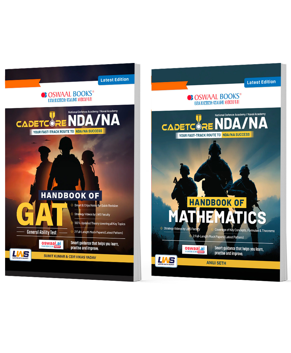 OSWAAL BOOKS CadetCore NDA/NA 2026 Handbook for General Ability Test (GAT) & Maths | Complete Syllabus Coverage with Crisp Theory | Includes 2 Full-Length Mock Tests (Set of 2 Books) For 2026 Exam-picture-19