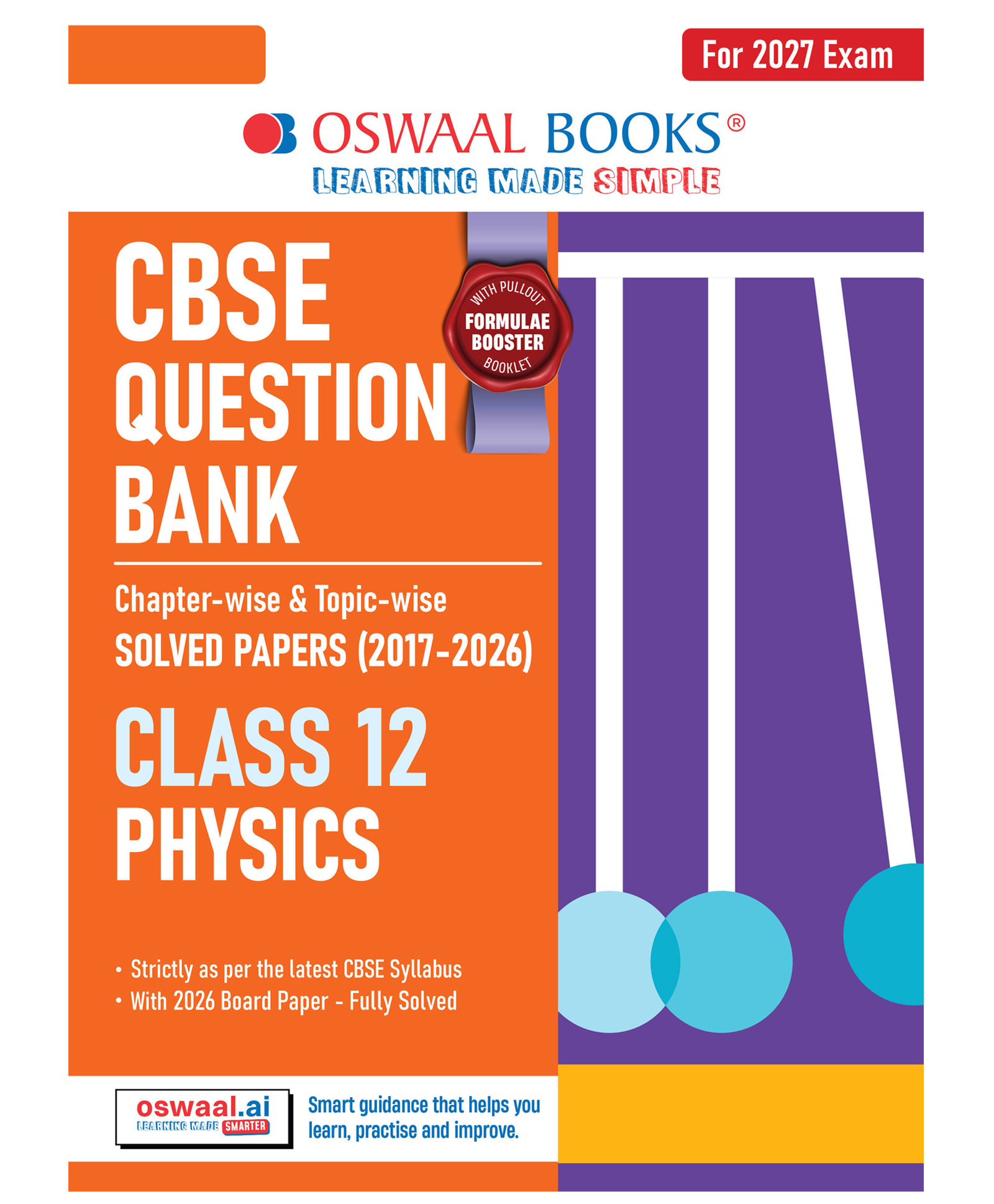 OSWAAL BOOKS CBSE Question Bank for Class 12 Physics | Chapter-wise and Topic-wise: Solved Papers (2017-2026) | Includes 2026 Papers- fully solved | With oswaal.ai | For 2027 Exam-image-24