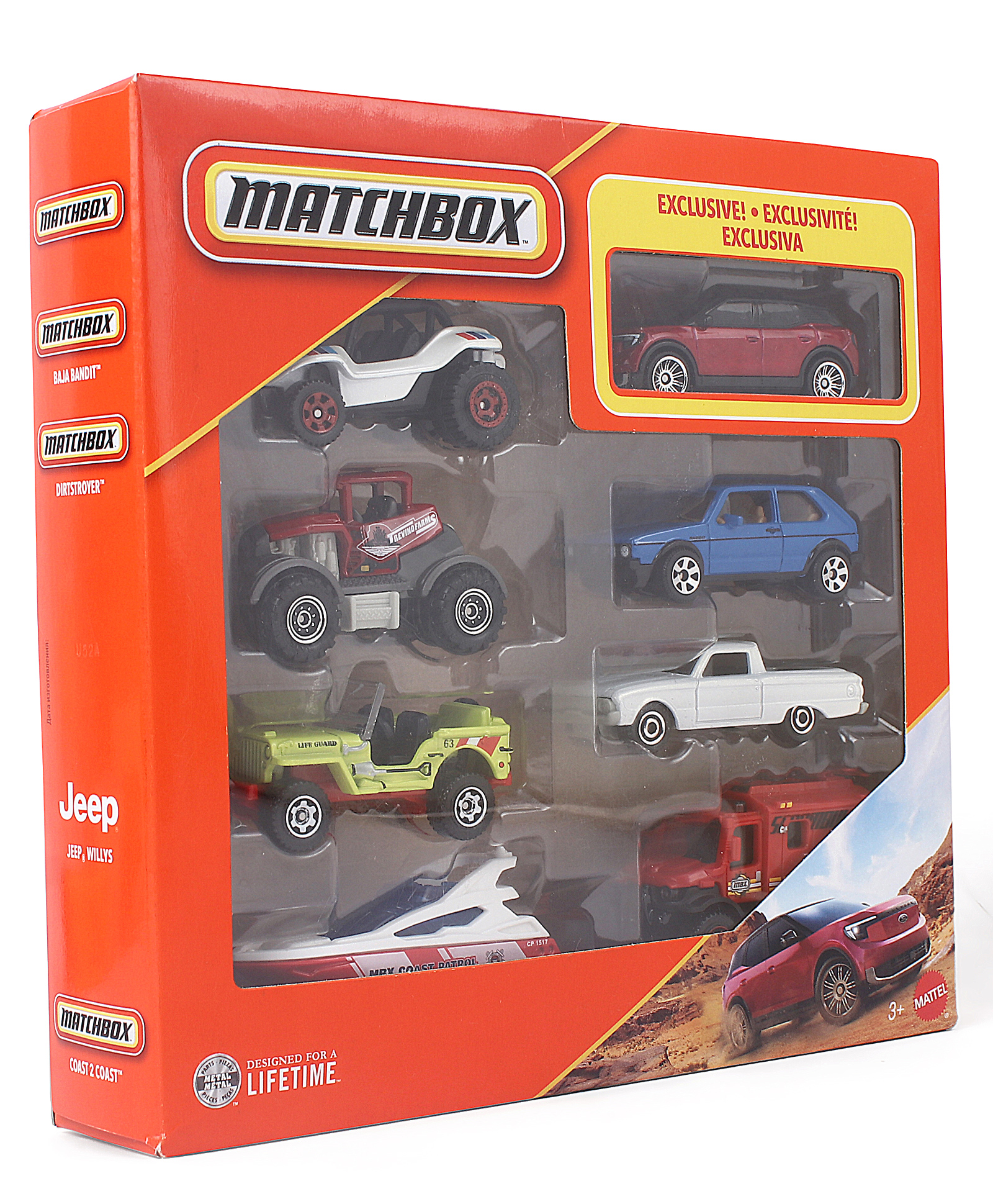 Matchbox 1:64 Scale Die-Cast Jeeps Set of Metal Toy Vehicles with Realistic Design 8 Pieces - Multicolor.-picture-27