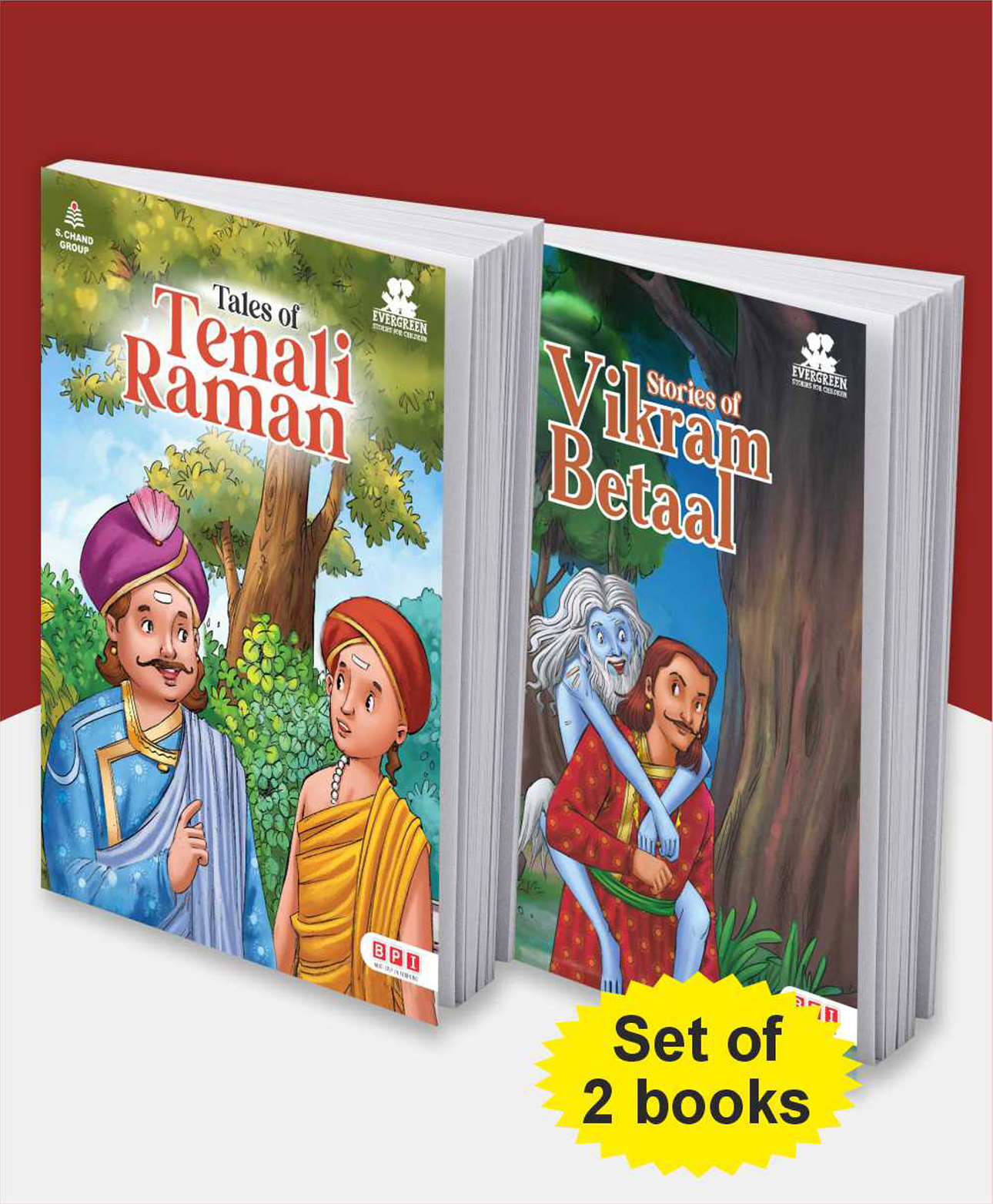 bpi children book Evergreen Stories Combo 5 I Stories of Vikram Betaal & Tales of Tenali Raman I Wisdom & Wit Classics I Set of 2 Books for Ages 7 to 10 years | Illustrated Indian Folktales for Children - English-picture-12