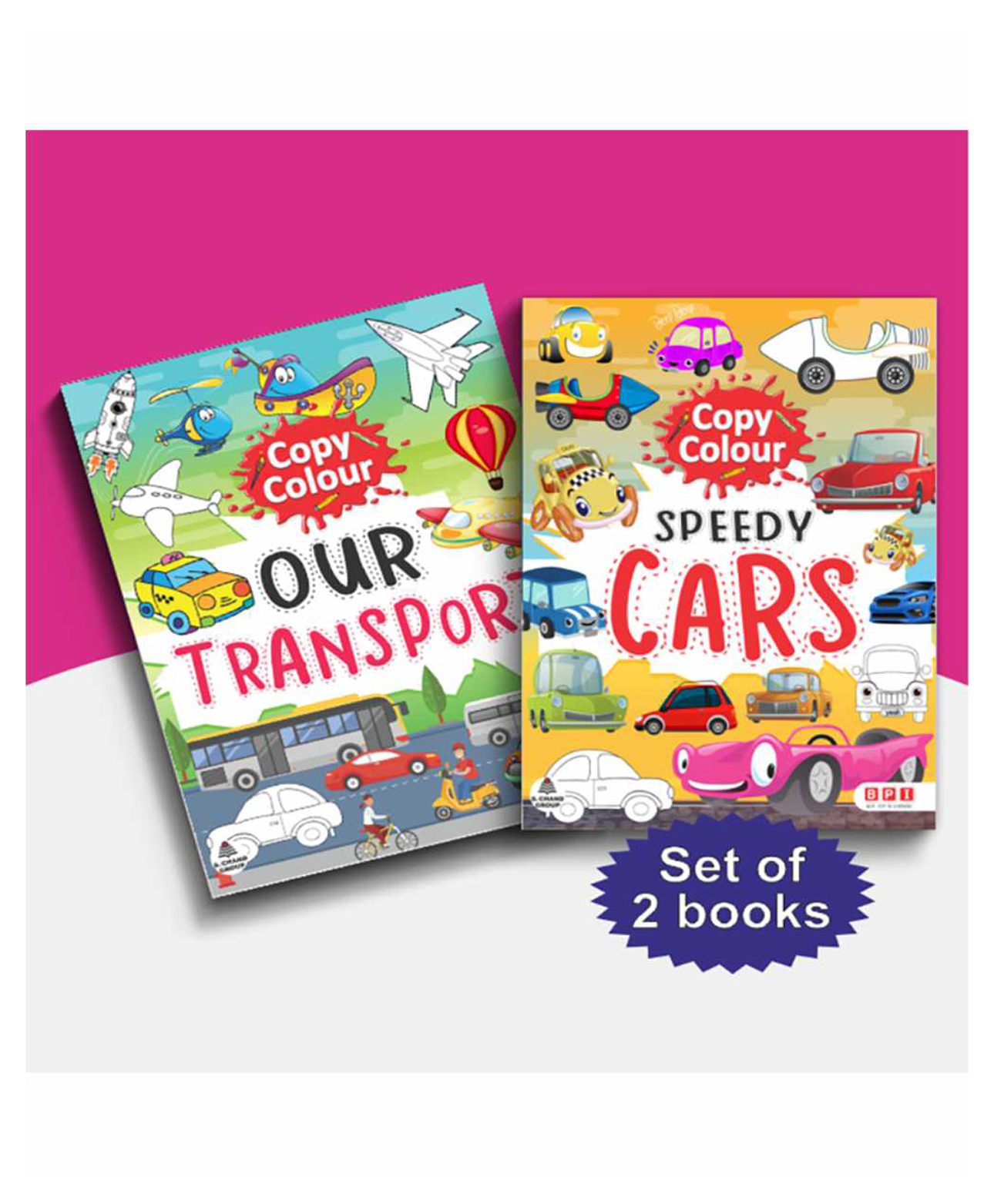 Copy Colour Combo 4 I Copy Colour Our Transport & Speedy Cars I Activity Books Set of 2 | Fun Colouring & Early Learning Books for Kids I Pack of 2 Books for ages 3 to 6 years - English-image-31