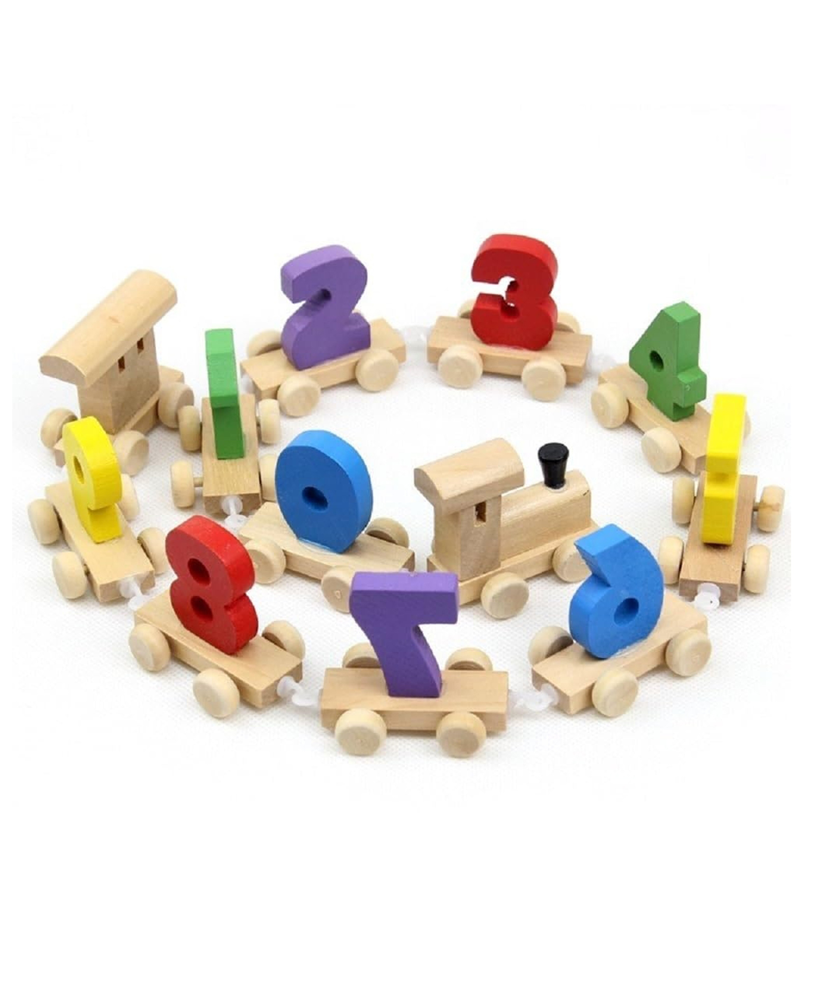 FunBlast Wooden Digital Train with Colorful Numbers Toy for Kids - Pack of 11 Pc (Multicolor)-picture-16