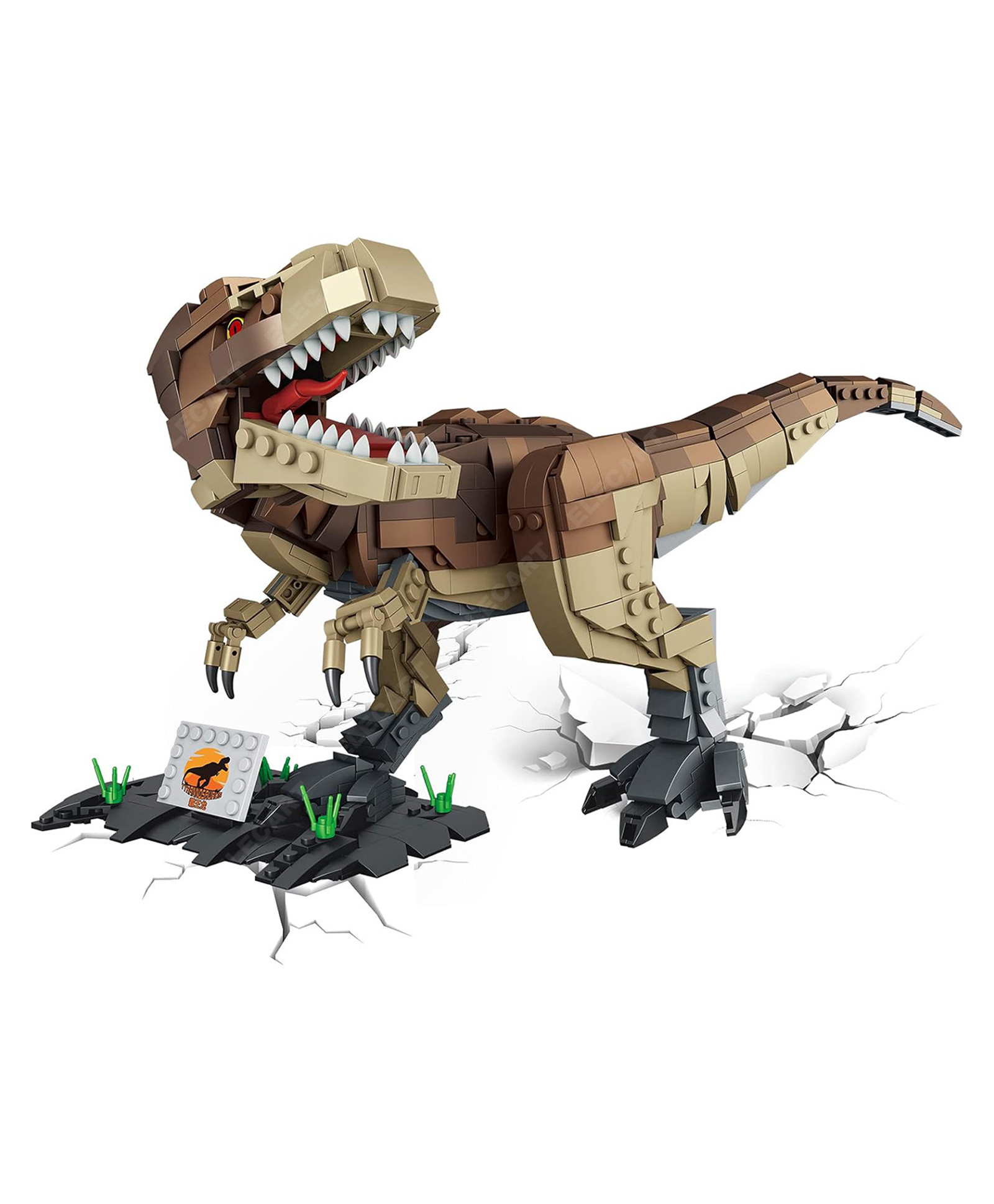 Elecart Creator Dinosaur Toy 939 Pieces T-Rex Building Blocks Set, STEM Educational Construction Toy, Movable Dinosaur Model, Creative Gift for Boys & Girls 6+ Years-image-0