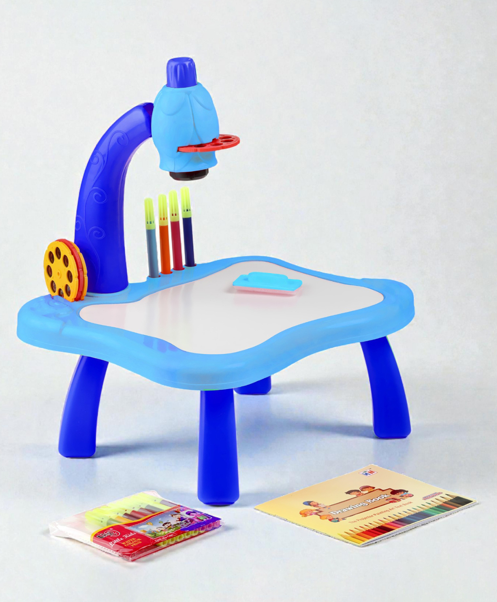 NIYANA TOYZ Projector Drawing Table-Blue- 32 x 25 cm-image-34