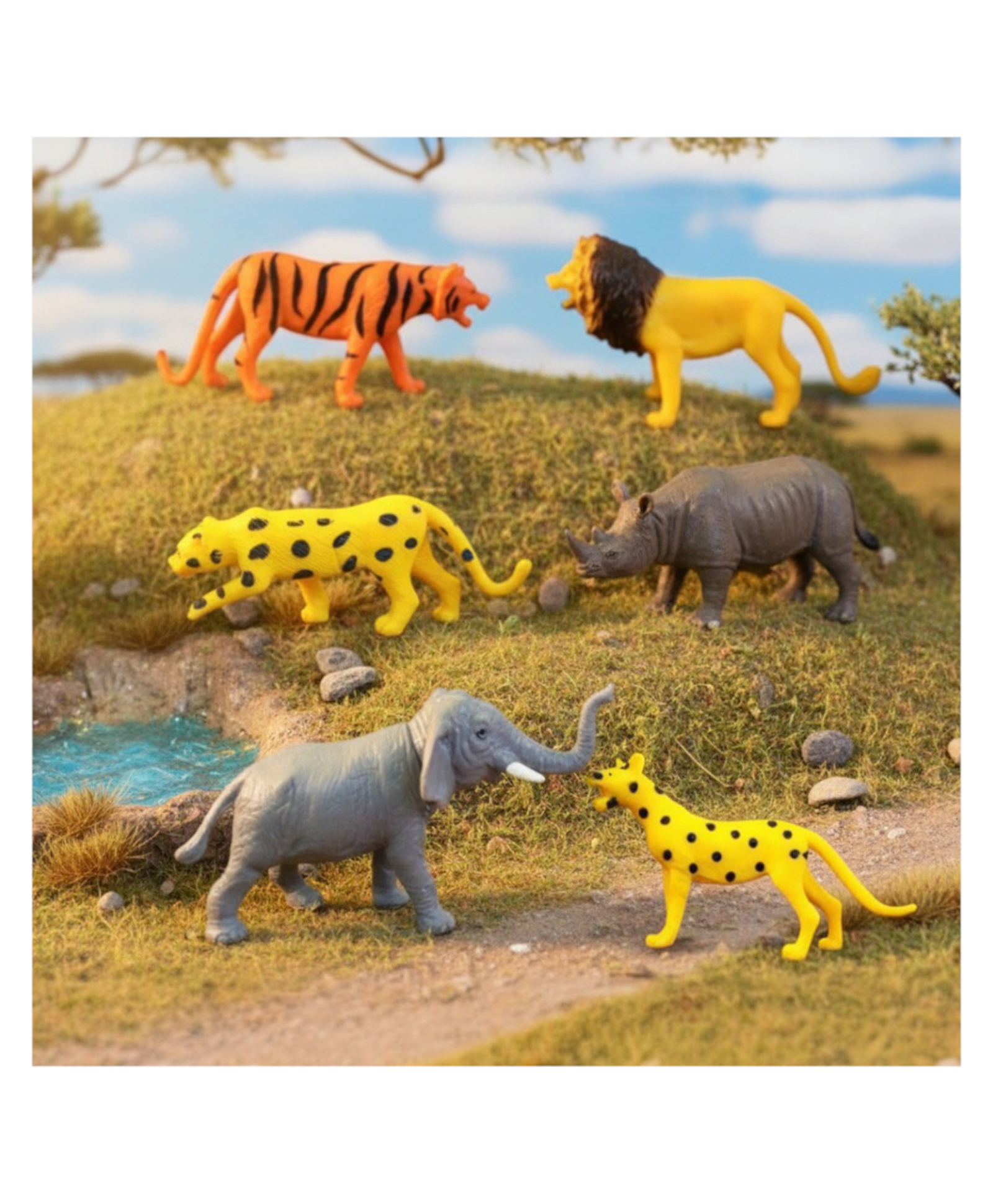 NIYANA TOYZ Wild Animal Figures-6 Pieces-picture-11