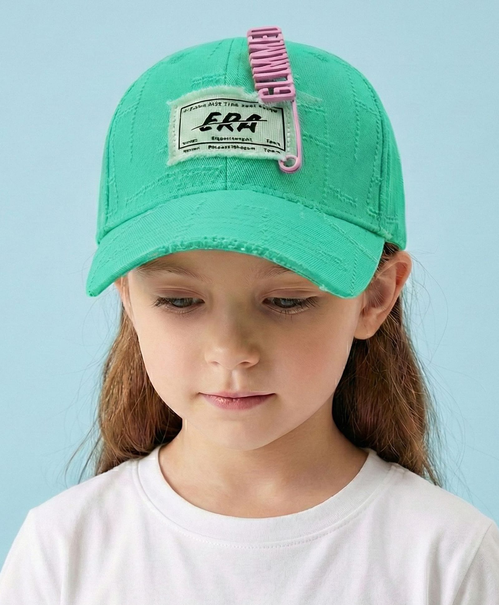 Vritraz Woven Glimmed Text Pin Applique Detailed Baseball Cap - Green - Circumference - 52 - 56 Cms-image-37