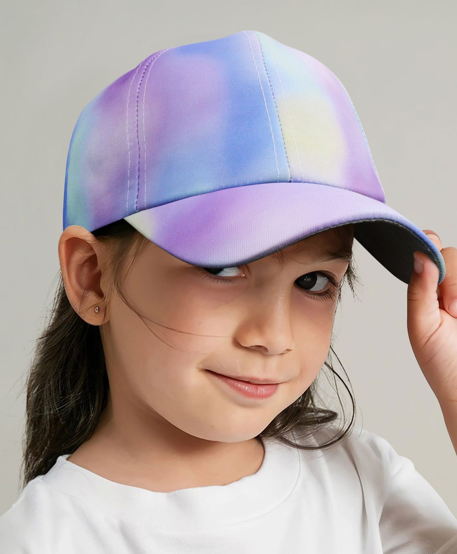 Vritraz Woven Tie & Dye Baseball Cap - Blue - Circumference 52-56 Cms-image-1