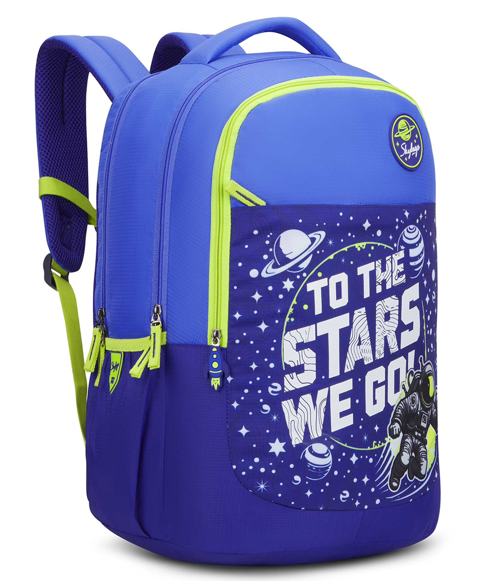 Skybags 18 Inches 37L Astronaut-Inspired Backpack with 3 Compartments & Side Pockect - Blue-image-18