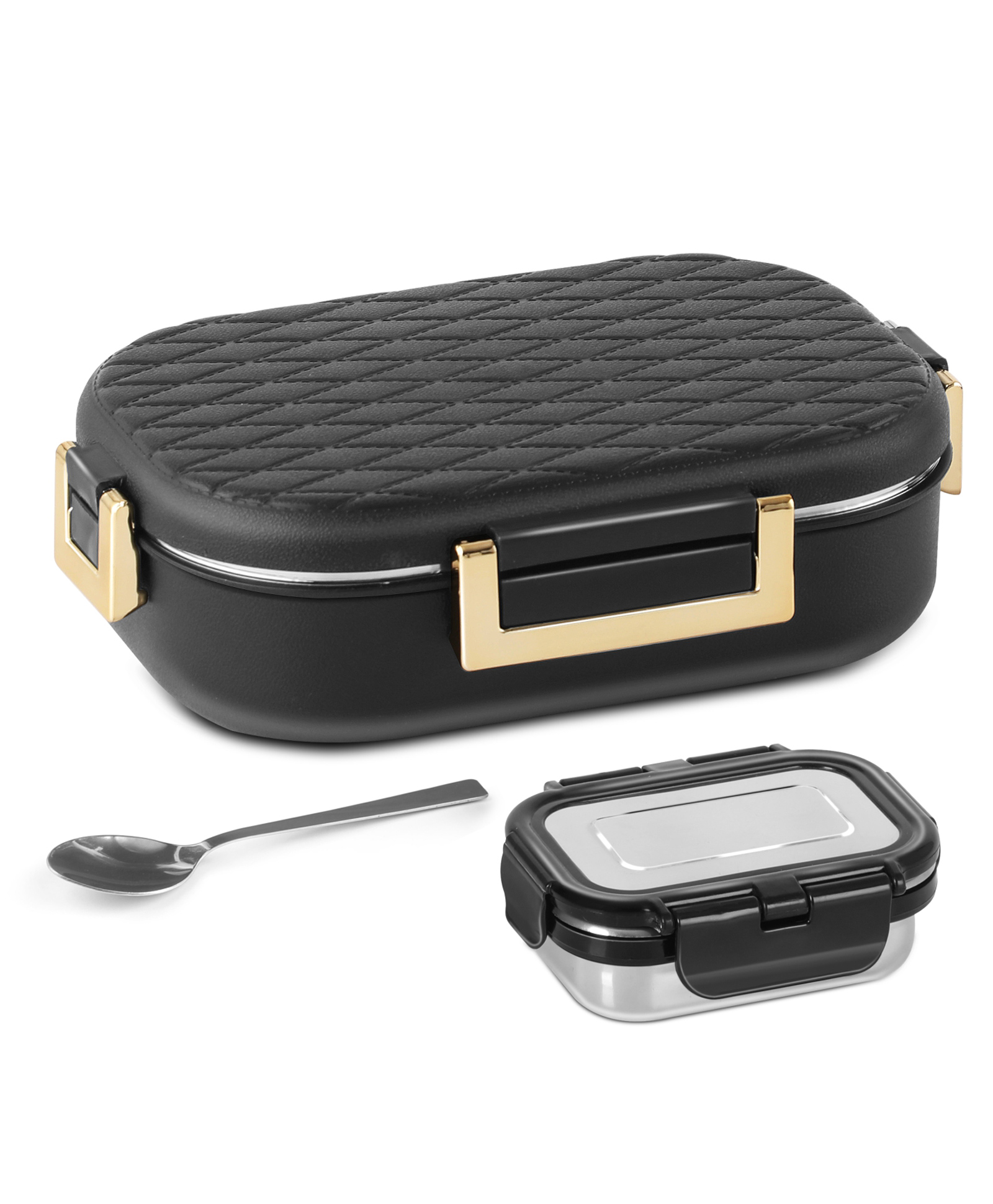 JAYPEE Lux PU Insulated Stainless Steel Lunch Box for School Kids|Airtight Leakproof Lunch Box for Kids Boys & Girls |Unique Design 100% Food Grade |Lunch Box for Office use Black - 580 ml-image-30