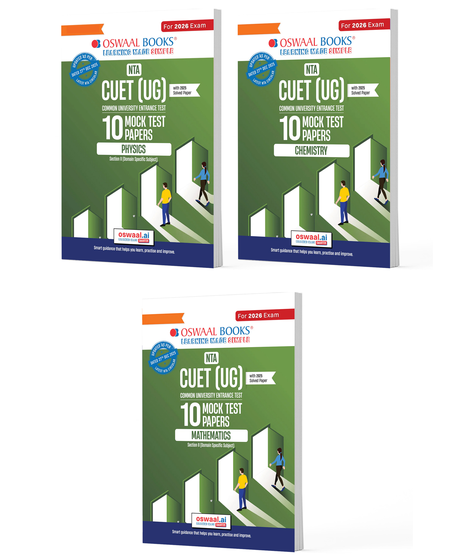 OSWAAL BOOKS NTA CUET (UG) Mock Test Papers Physics, Chemistry & Maths For 2026 Exam Includes 2025 Paper-fully solved With Oswaal AI Set O 3 Books-image-31
