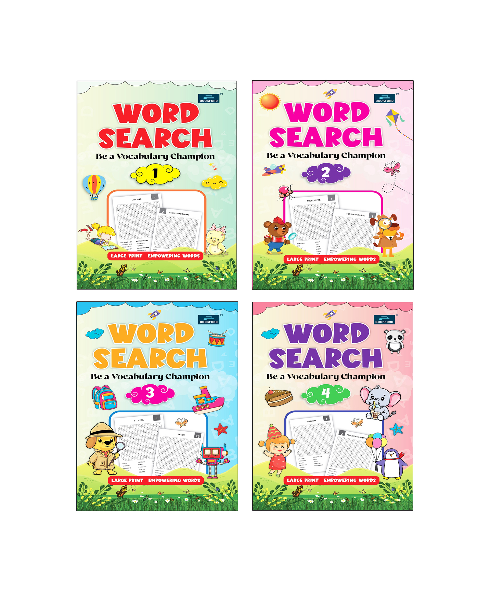 Word Search be a Vocabulary Champion Book(Set of 4) for Kids - Booster Activity and Crossword Puzzle Book - Age 2+ Years-image-36