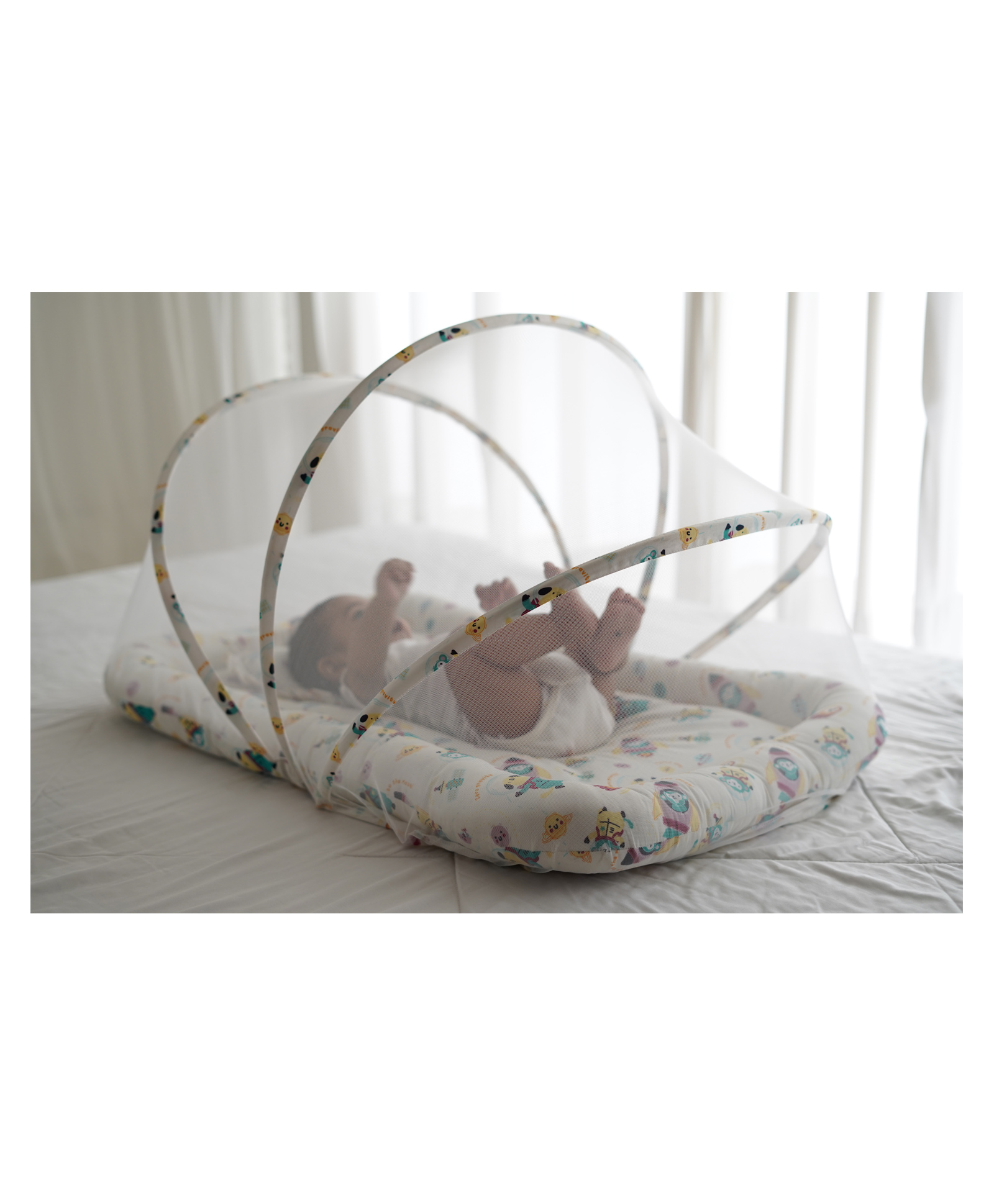 Tidy Sleep Gadda Set with Mosquito Net - Cream-picture-2