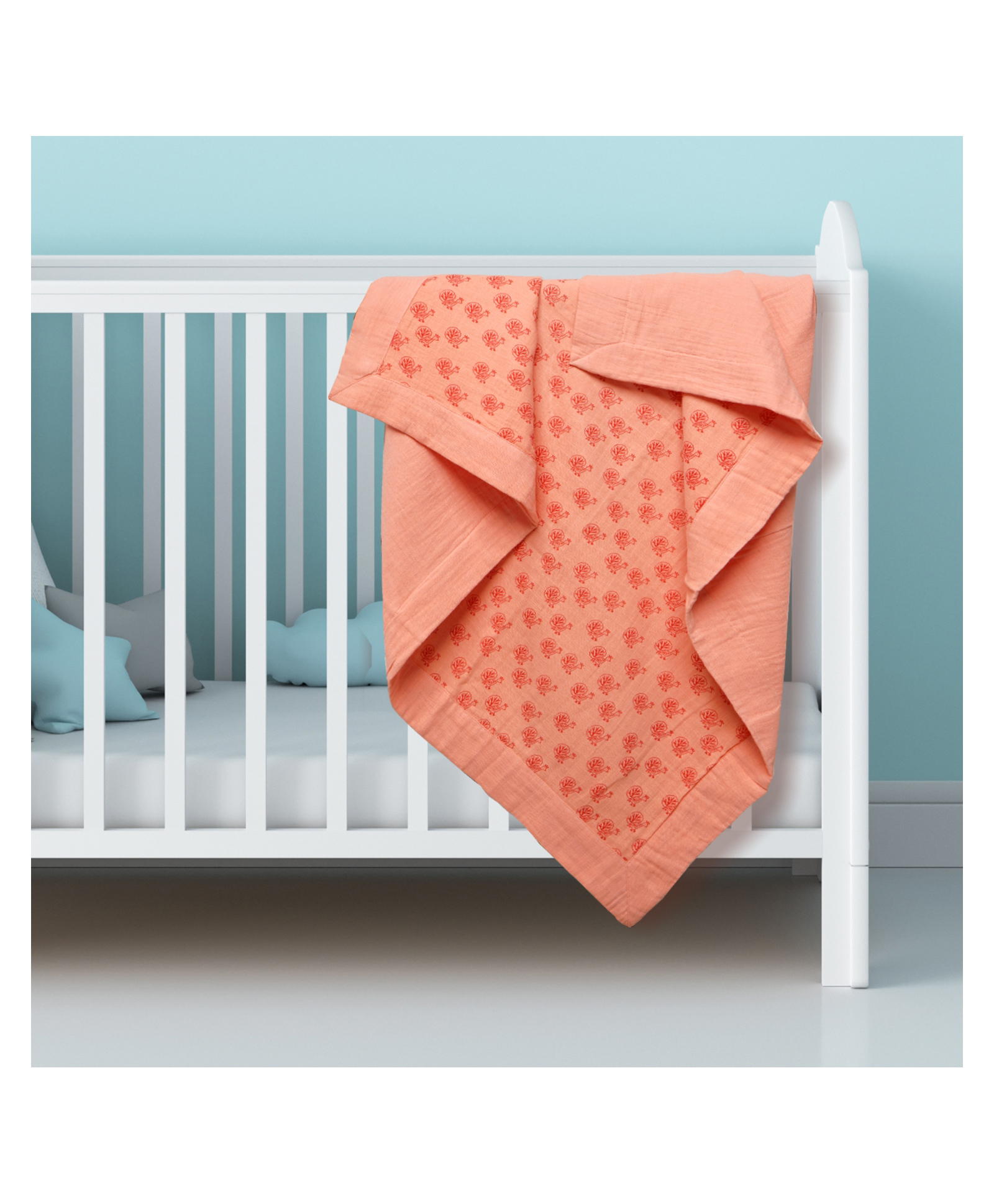 Tidy Sleep Peacock (Little Finder) - Muslin Baby Blanket (Two-Layer Dohar)-picture-45