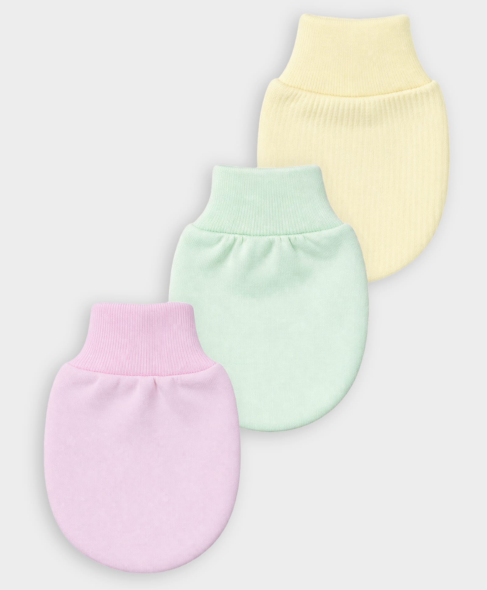 Mi Arcus Pack Of 3 Solid Mittens - Multi Colour-image-39