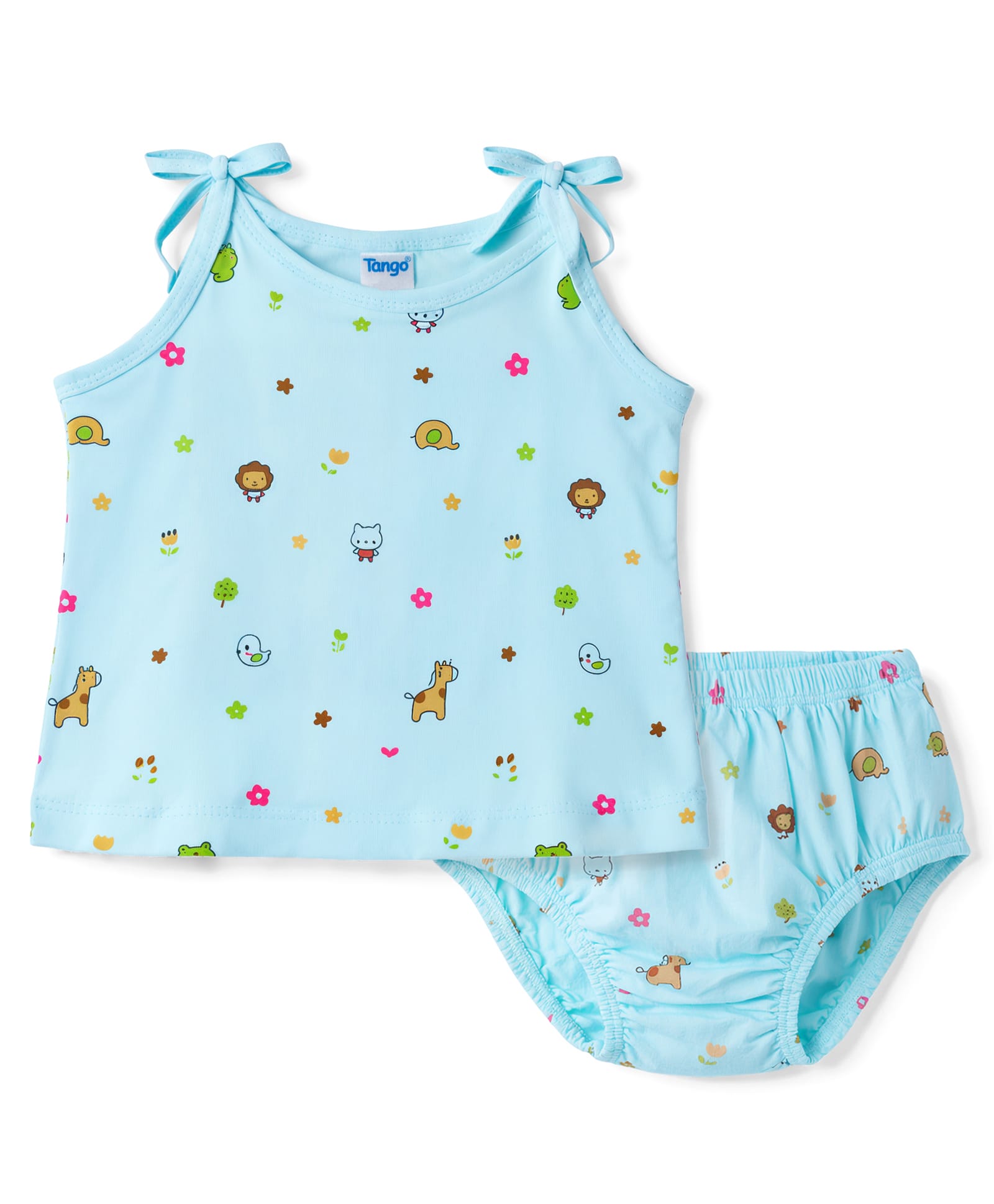 Tango Single Jersey Multi-pack/ Value Packs Sky Blue 6-12 M Girls-image-41