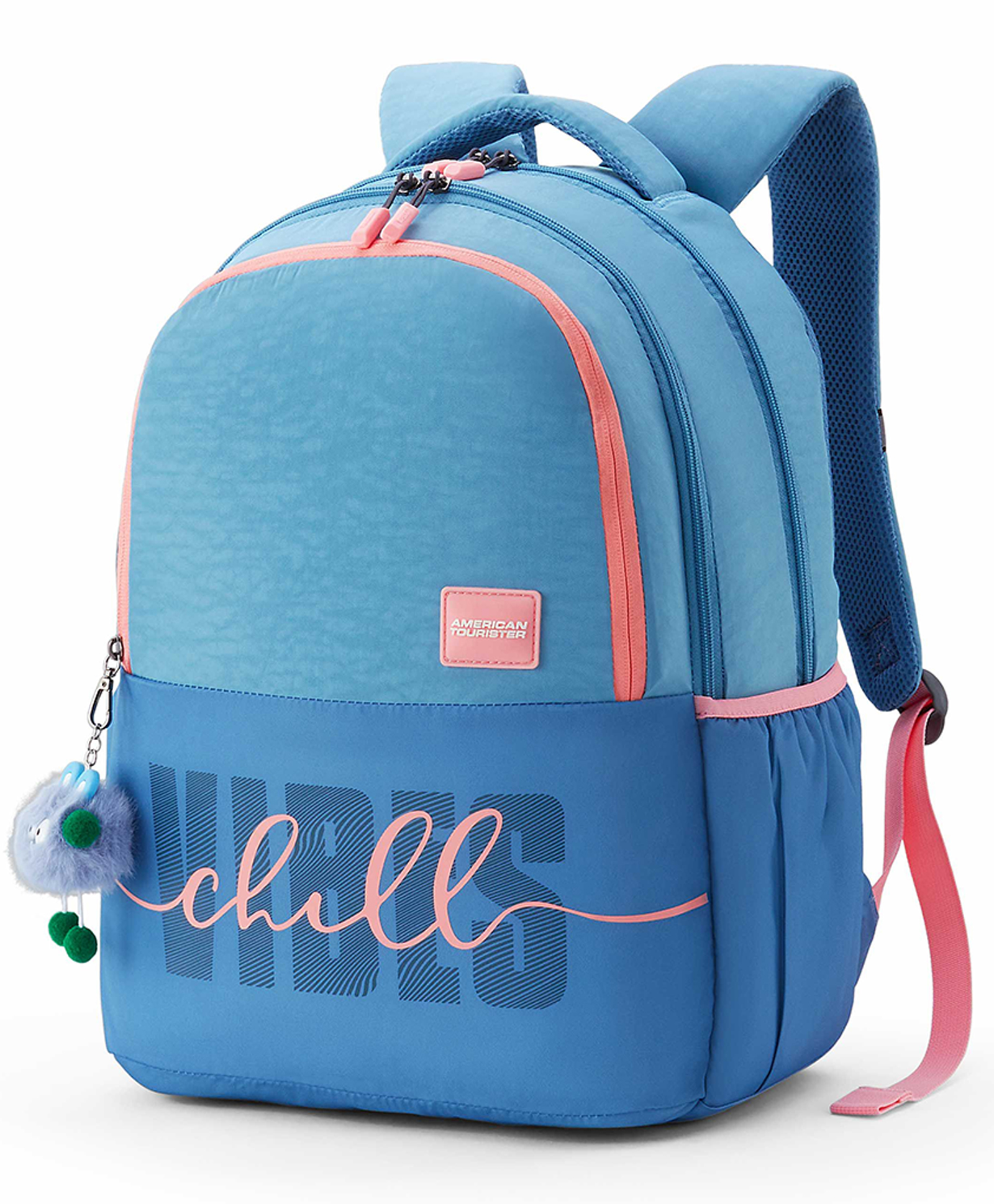 American Tourister DIVA Height 19 Inches Backpack with 3 Compartments, 1 Bottle Holder 35 Liters - Blue-image-29