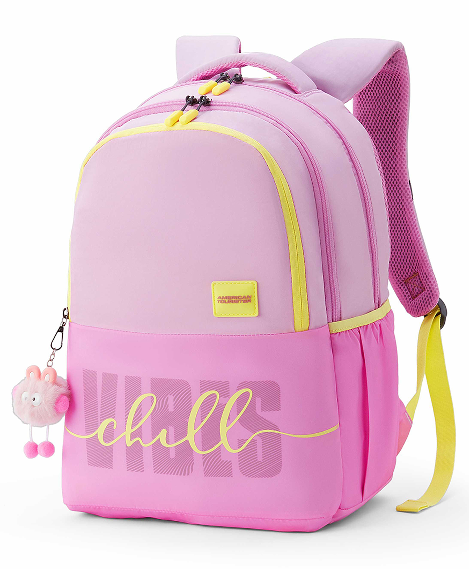American Tourister DIVA Height 19 Inches Backpack with 3 Compartments, 1 Bottle Holder 35 Liters - Pink-image-11