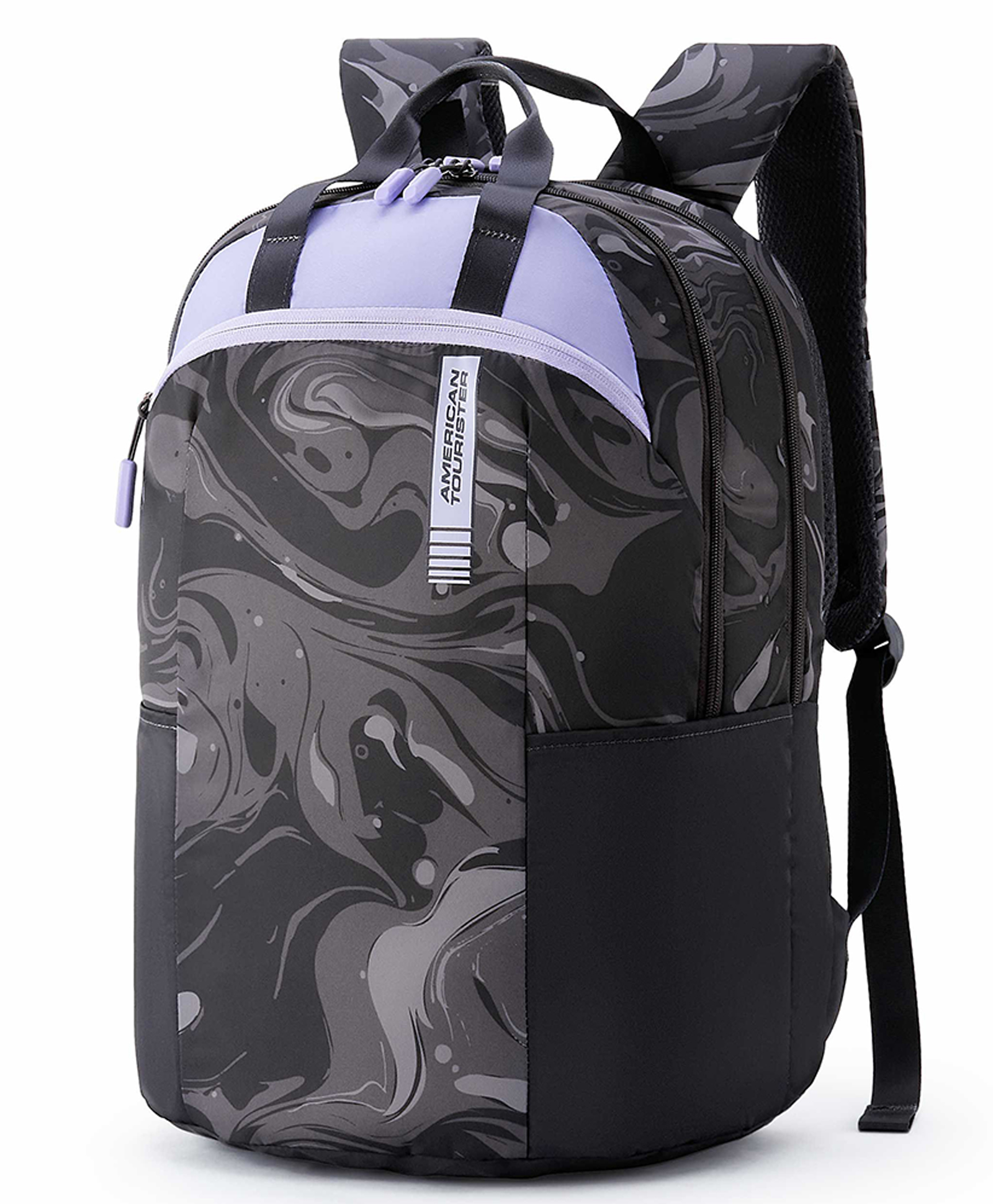 American Tourister FLEEK Height 18 Inches 32 Litres Backpack with 3 Compartments, 1 Front Pocket Smart Sleeve & Rain Cover - Black-image-30