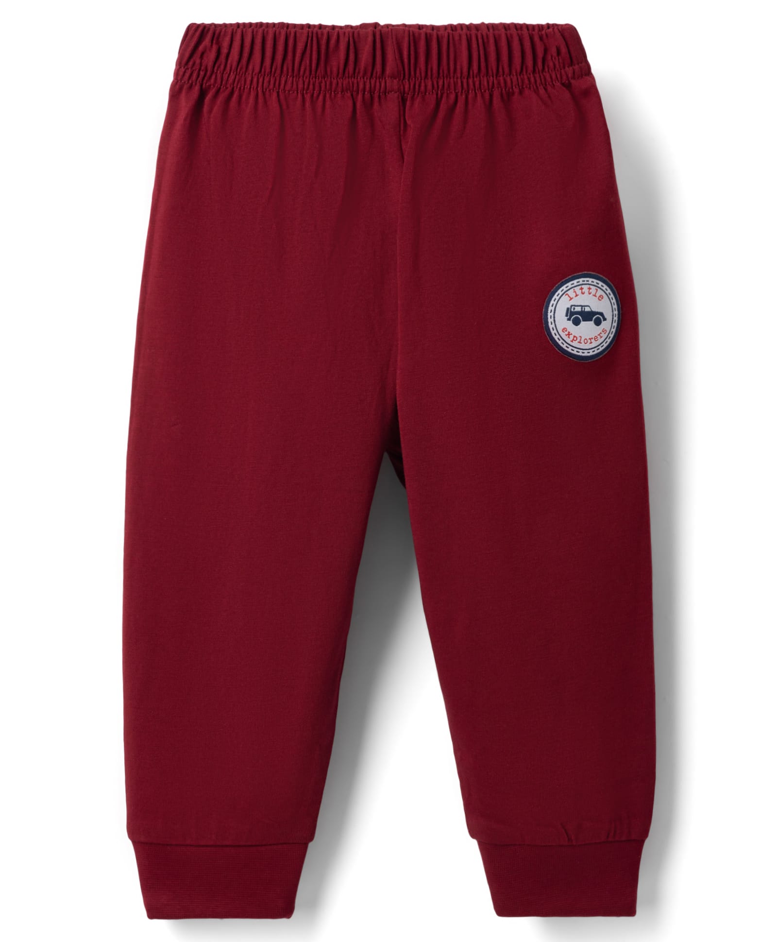 Ollypop Sinker Knit Full Length Lounge Pant With Patch - Maroon-picture-14