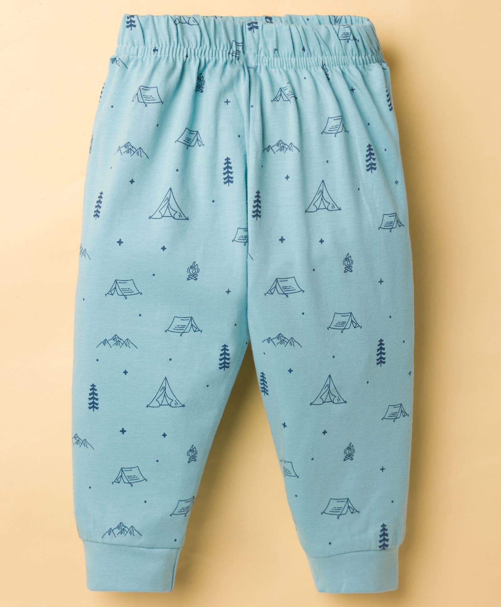 Ollypop Sinker Knit Full Length Printed Lounge Pant - Light Blue-picture-28