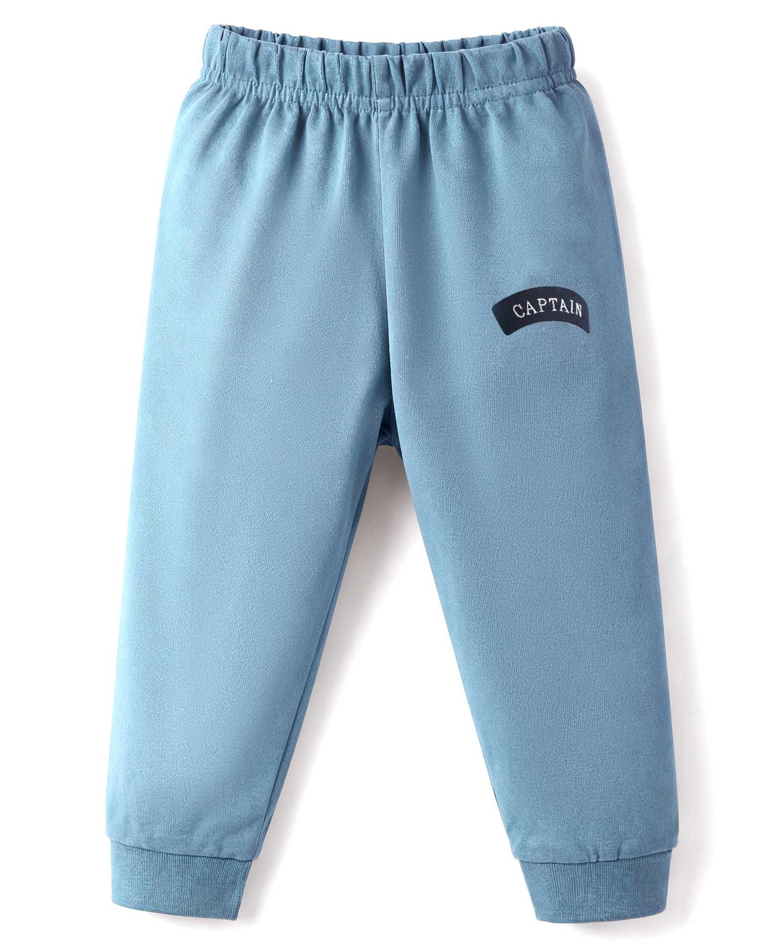 Ollypop Sinker Knit Full Length Lounge Pant with Captain Patch - Light Blue-picture-30