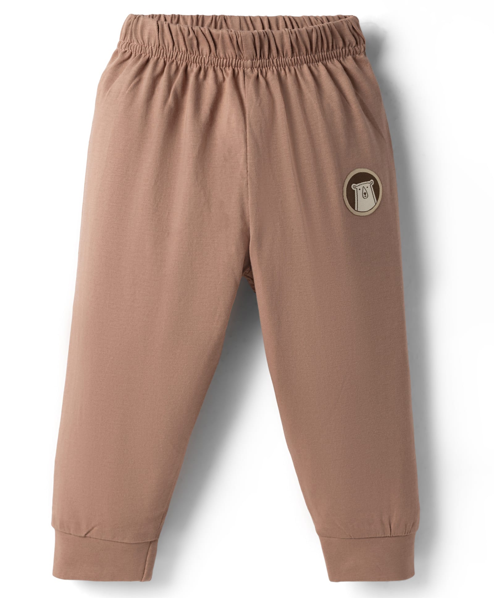 Ollypop Sinker Knit Full Length Lounge Pant With Patch - Brown-picture-13