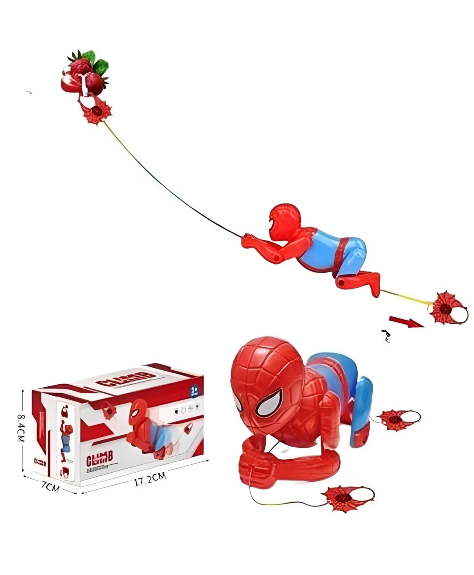 ADKD Interactive Rope Climbing Spider Hero Toy Action-Packed String Climbing Superhero Figure with Wall Hook, Fun Mechanical Toy for Kids-picture-35
